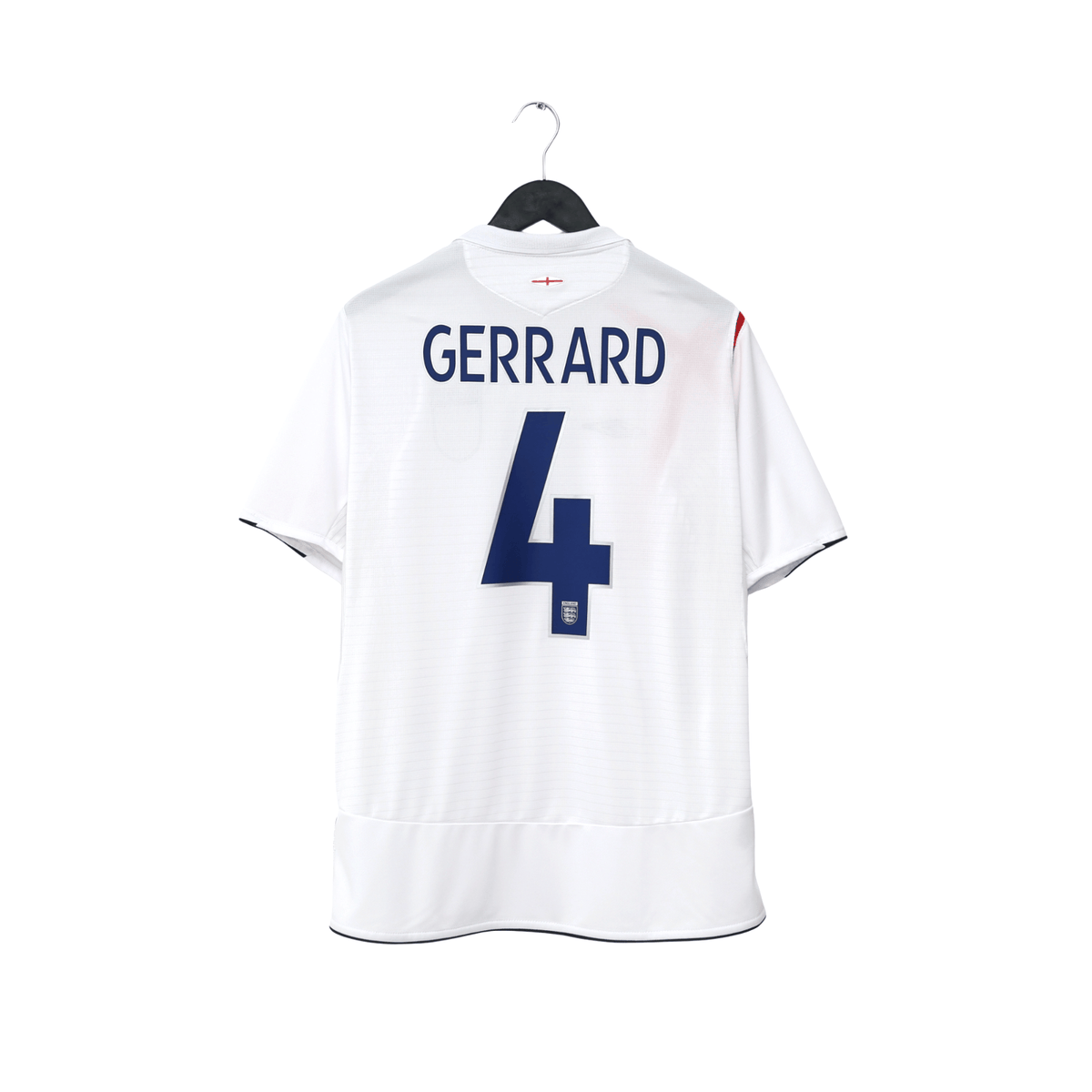2005/07 Gerrard #4 England Vintage Umbro Home Football Shirt (L) WC 2006