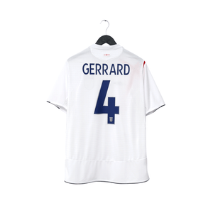 2005/07 Gerrard #4 England Vintage Umbro Home Football Shirt (L) WC 2006