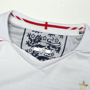 2005/07 Gerrard #4 England Vintage Umbro Home Football Shirt (L) WC 2006
