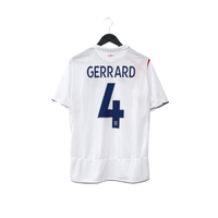 2005/07 Gerrard #4 England Vintage Umbro Home Football Shirt (M) WC 2006