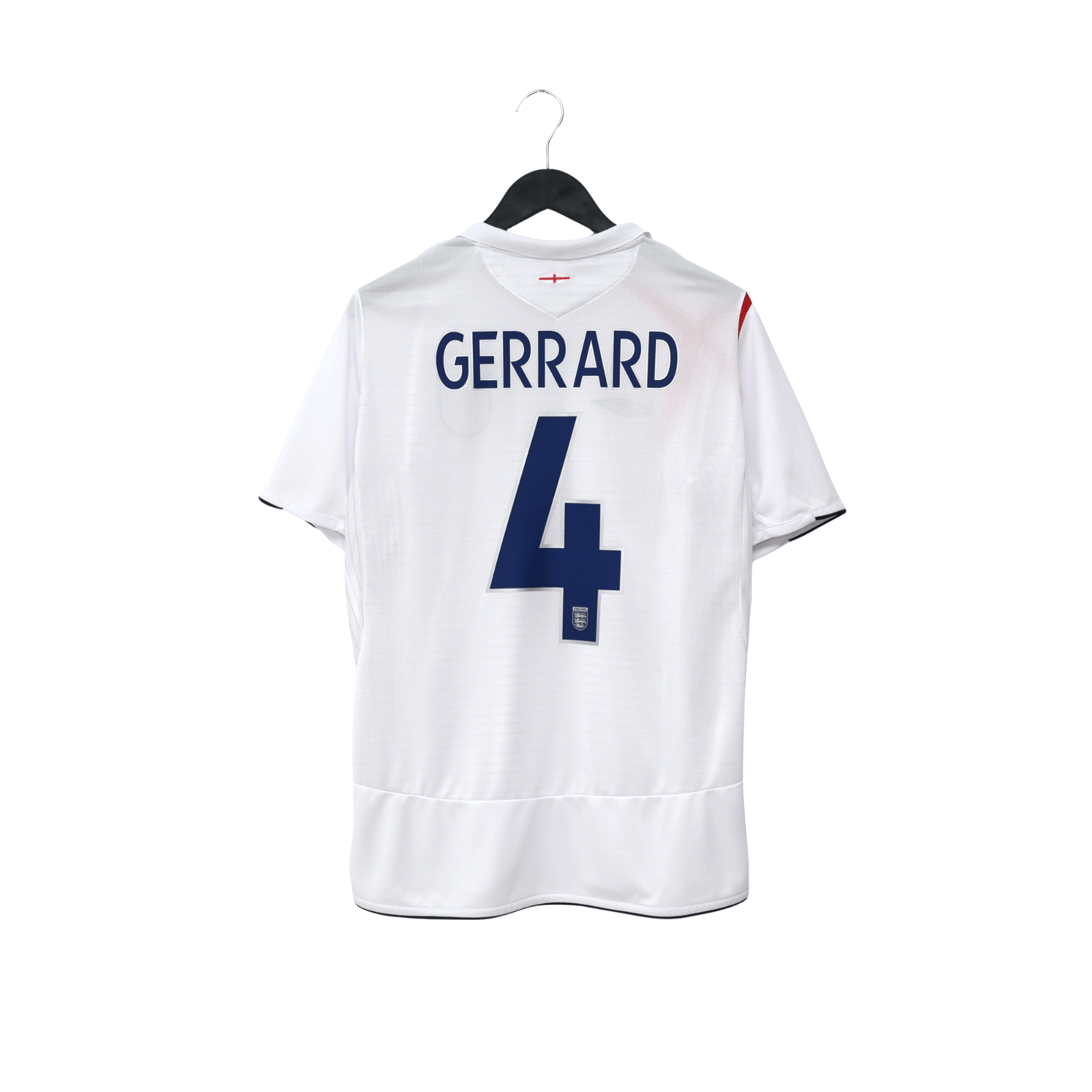 2005/07 Gerrard #4 England Vintage Umbro Home Football Shirt (M) WC 2006