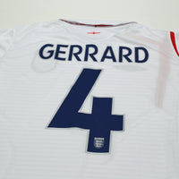 2005/07 Gerrard #4 England Vintage Umbro Home Football Shirt (M) WC 2006