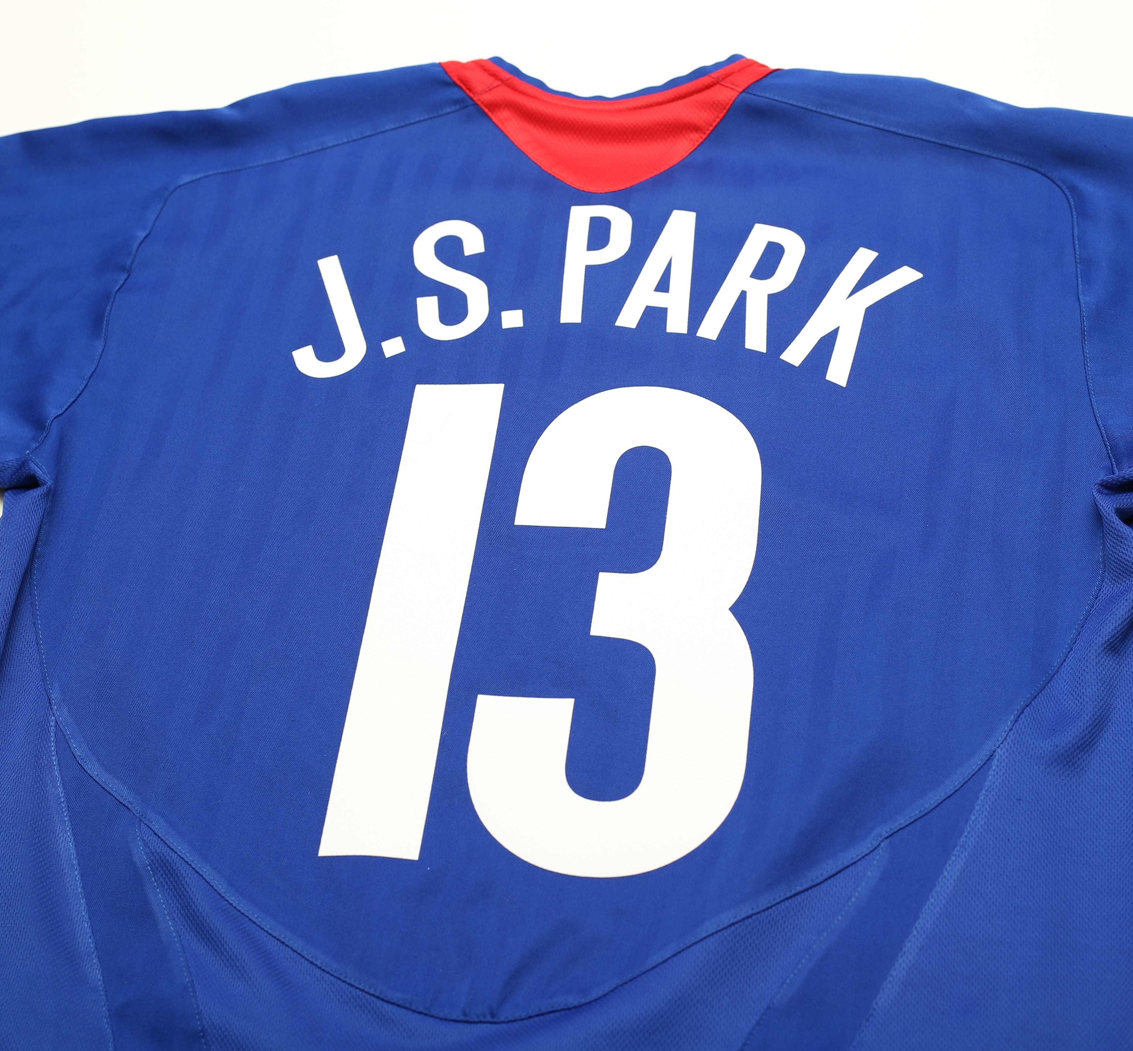 2005/07 J.S. PARK #13 Manchester United Vintage Nike UCL Third Football Shirt (M)