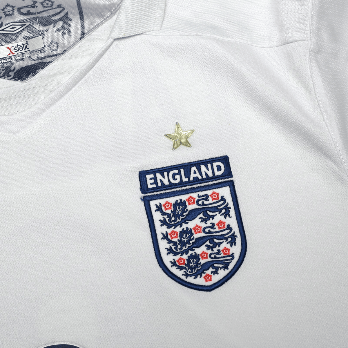 2005/07 Lampard #8 England Vintage Umbro Home Football Shirt (L) World Cup 2006