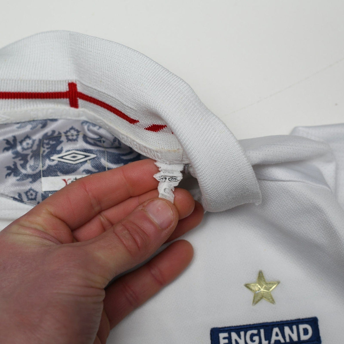 2005/07 Lampard #8 England Vintage Umbro Home Football Shirt (L) World Cup 2006