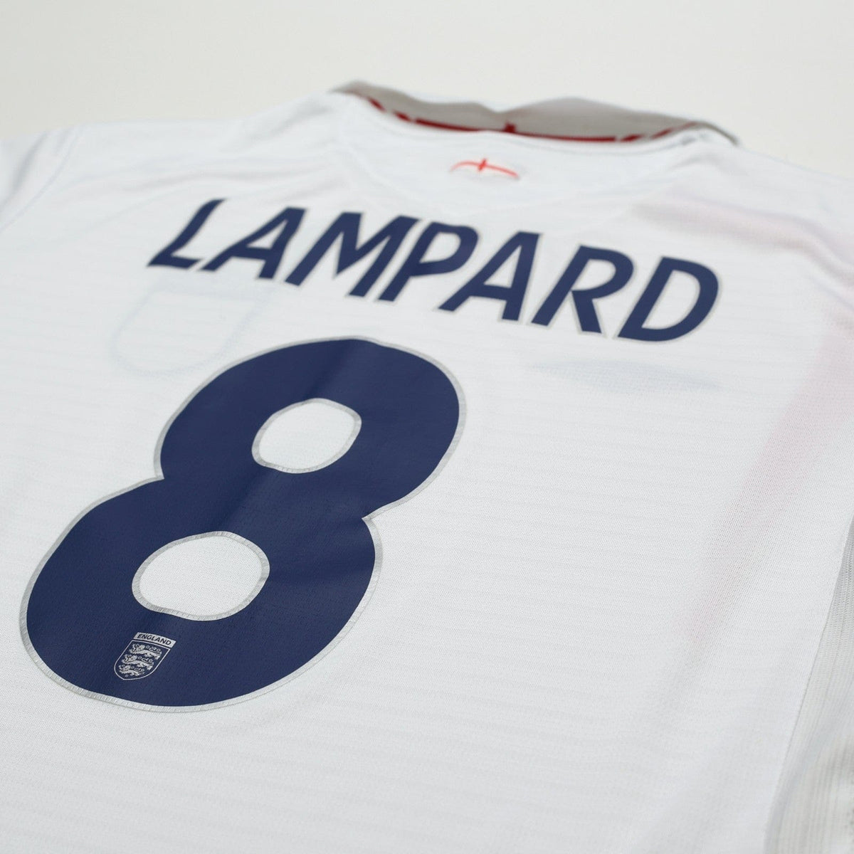 2005/07 Lampard #8 England Vintage Umbro Home Football Shirt (L) World Cup 2006