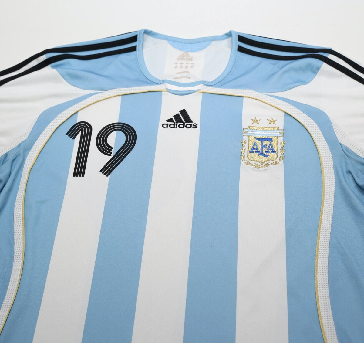 2005/07 MESSI #19 Argentina Vintage adidas Home Football Shirt (L) WC 2006