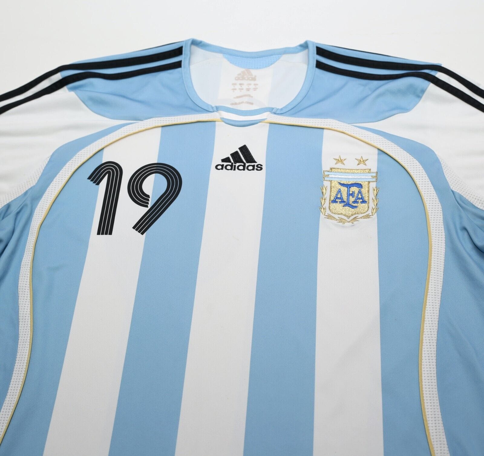2005/07 MESSI #19 Argentina Vintage adidas Home Football Shirt (L) WC 2006