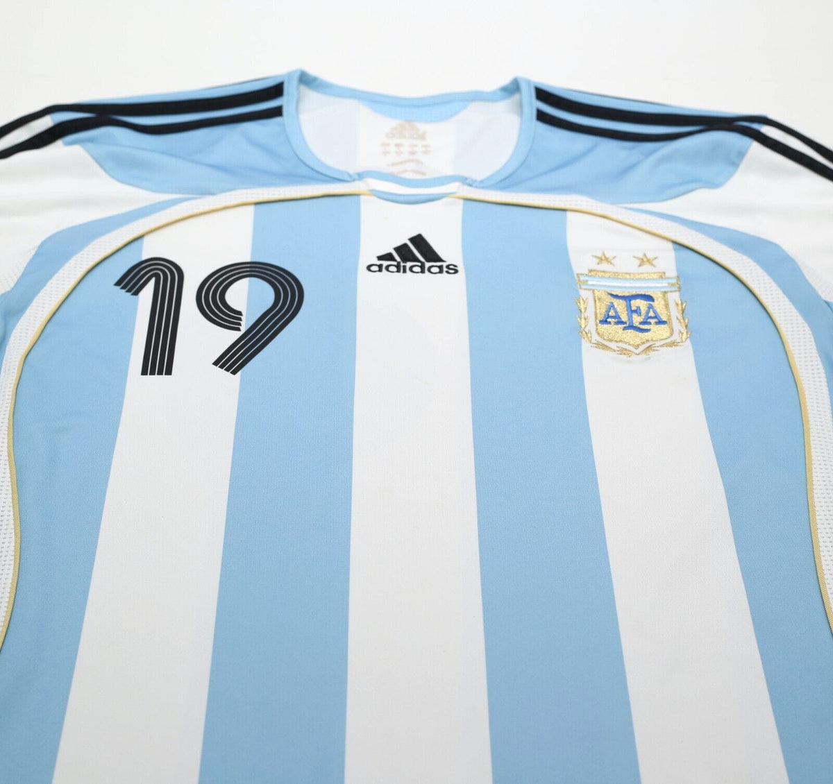 2005/07 MESSI #19 Argentina Vintage adidas Home Football Shirt (L) WC 2006