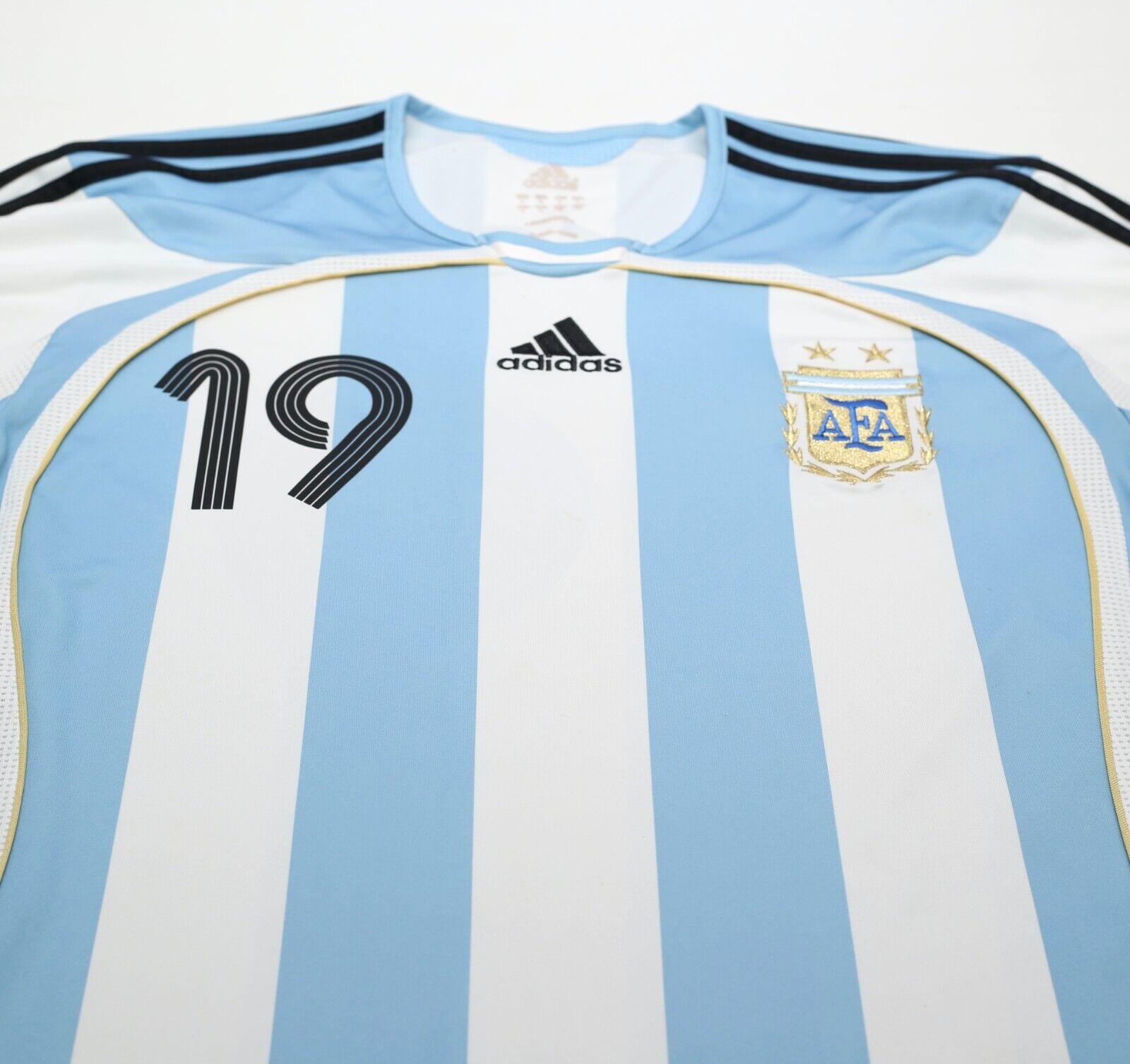 2005/07 MESSI #19 Argentina Vintage adidas Home Football Shirt (L) WC 2006