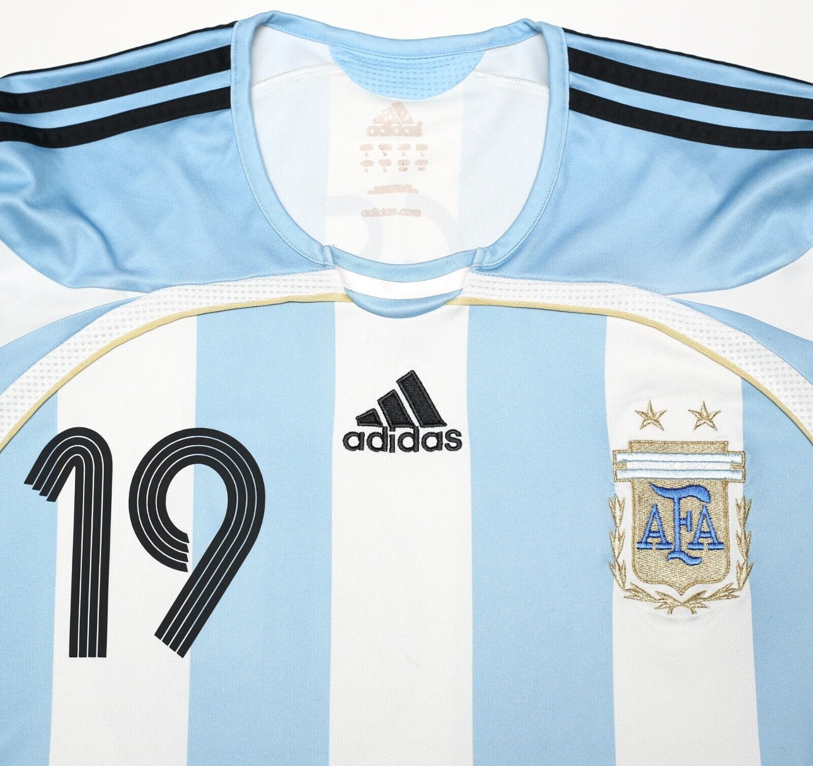 2005/07 MESSI #19 Argentina Vintage adidas Home Football Shirt (L) WC 2006