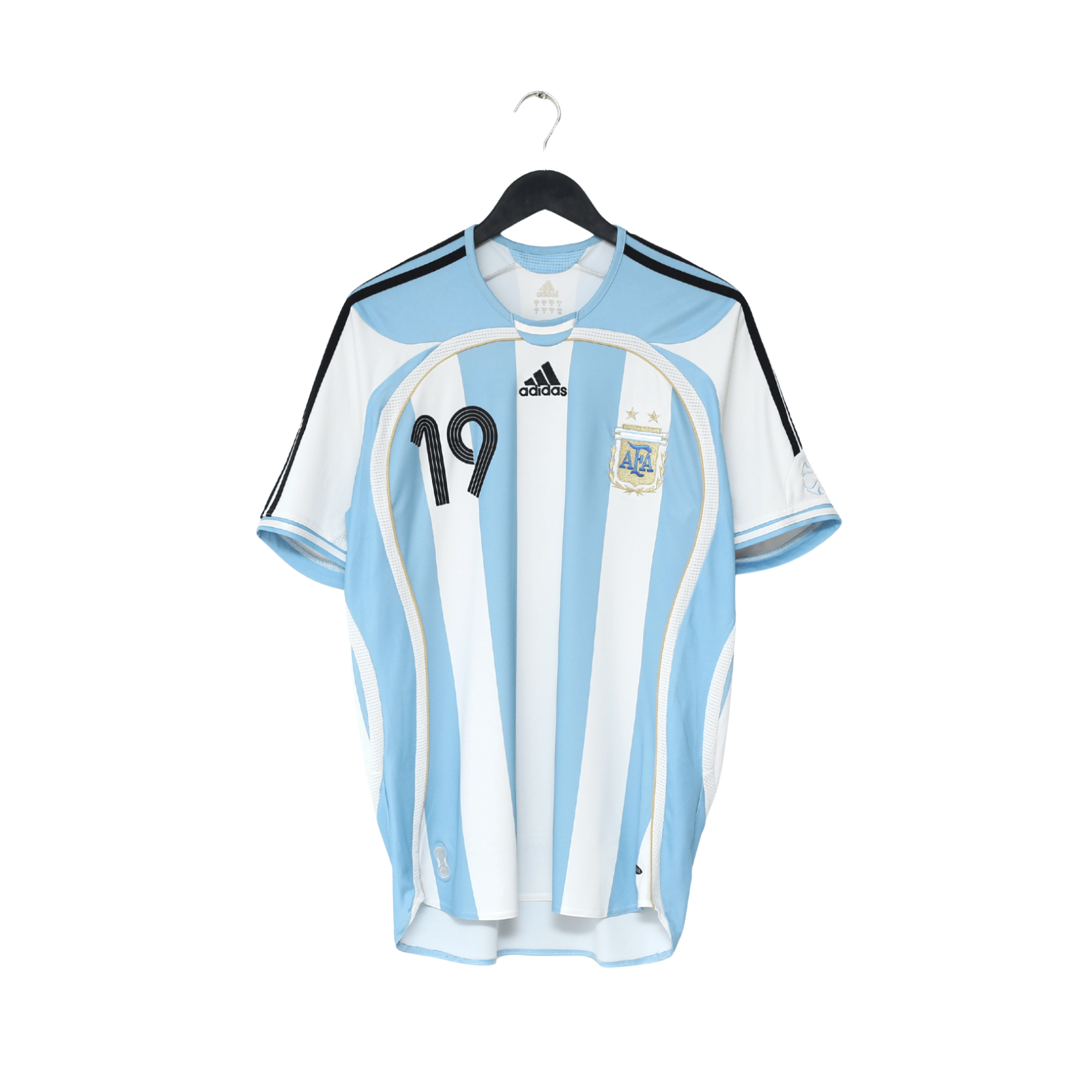 2005/07 MESSI #19 Argentina Vintage adidas Home Football Shirt (M) WC 2006