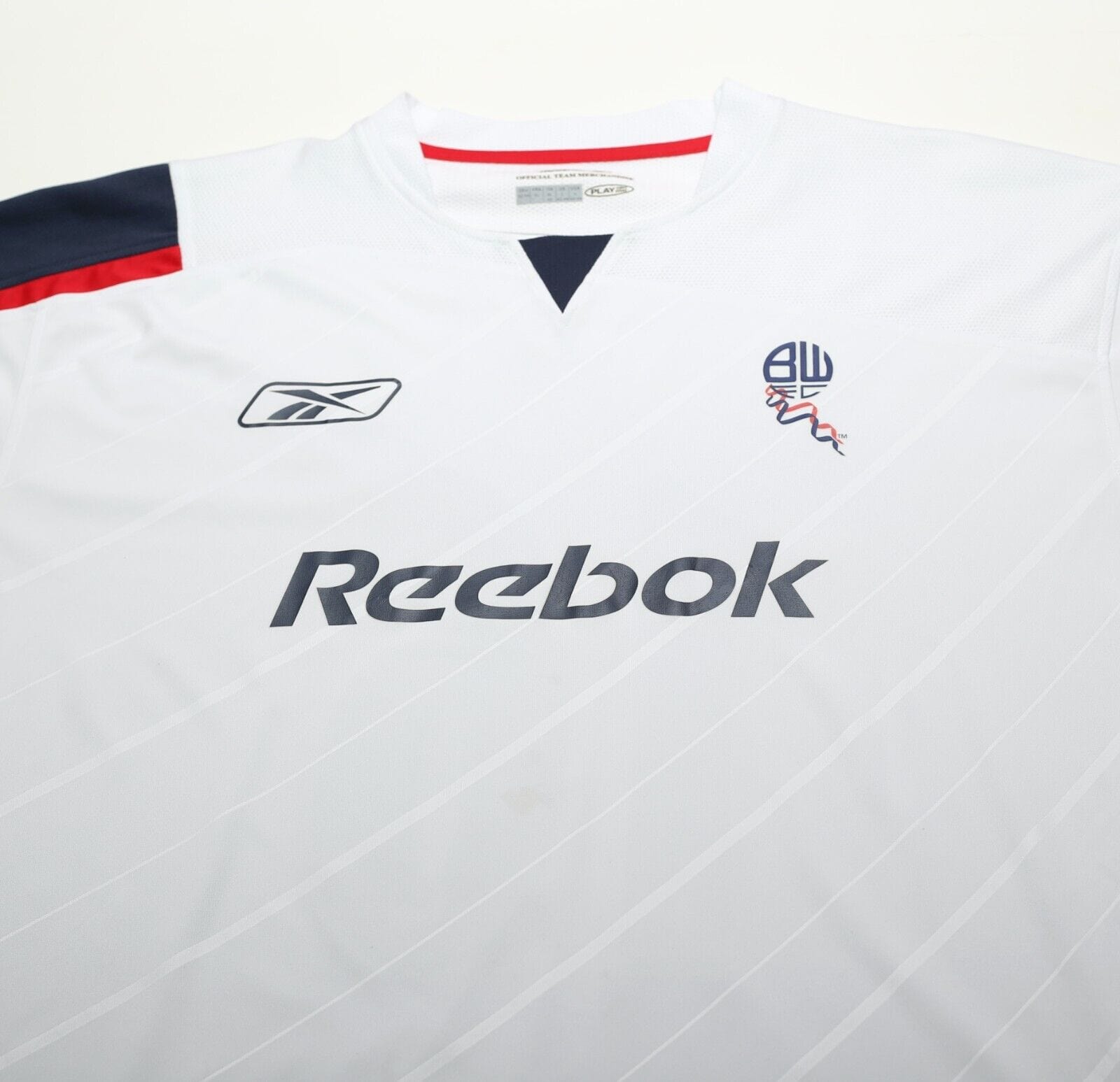 2005/07 NAKATA #16 Bolton Wanderers Vintage Reebok Home Football Shirt (L)
