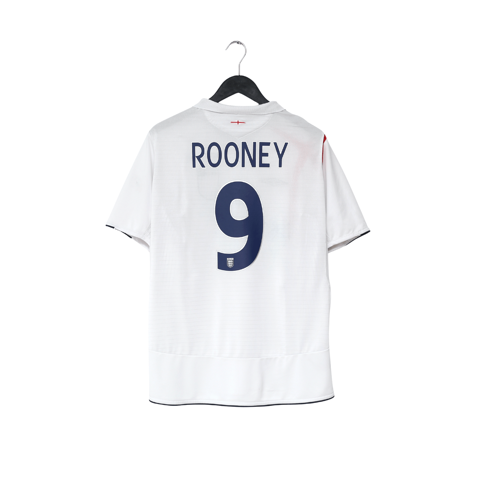 2005/07 ROONEY #9 England Vintage Umbro Home Football Shirt (L) World Cup 2006