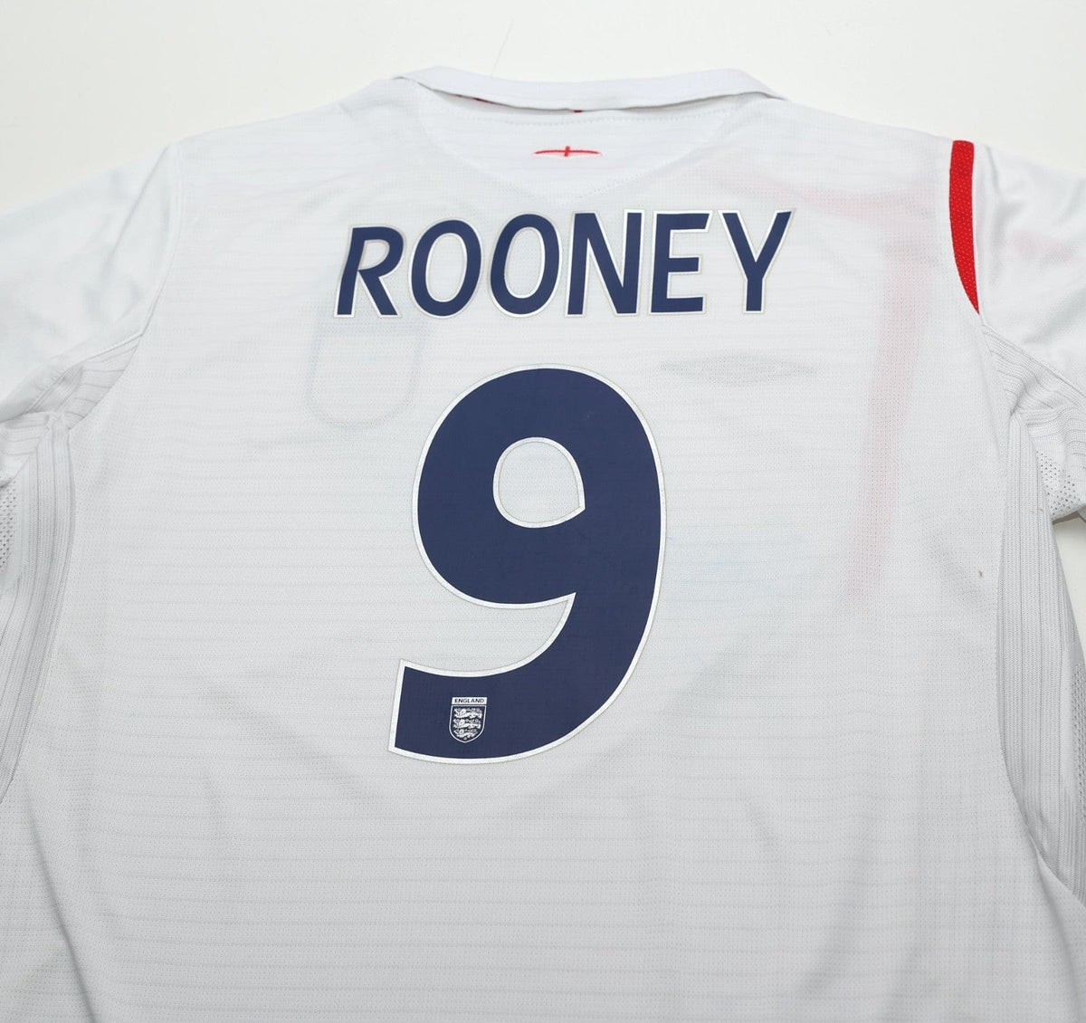 2005/07 ROONEY #9 England Vintage Umbro Home Football Shirt (L) World Cup 2006