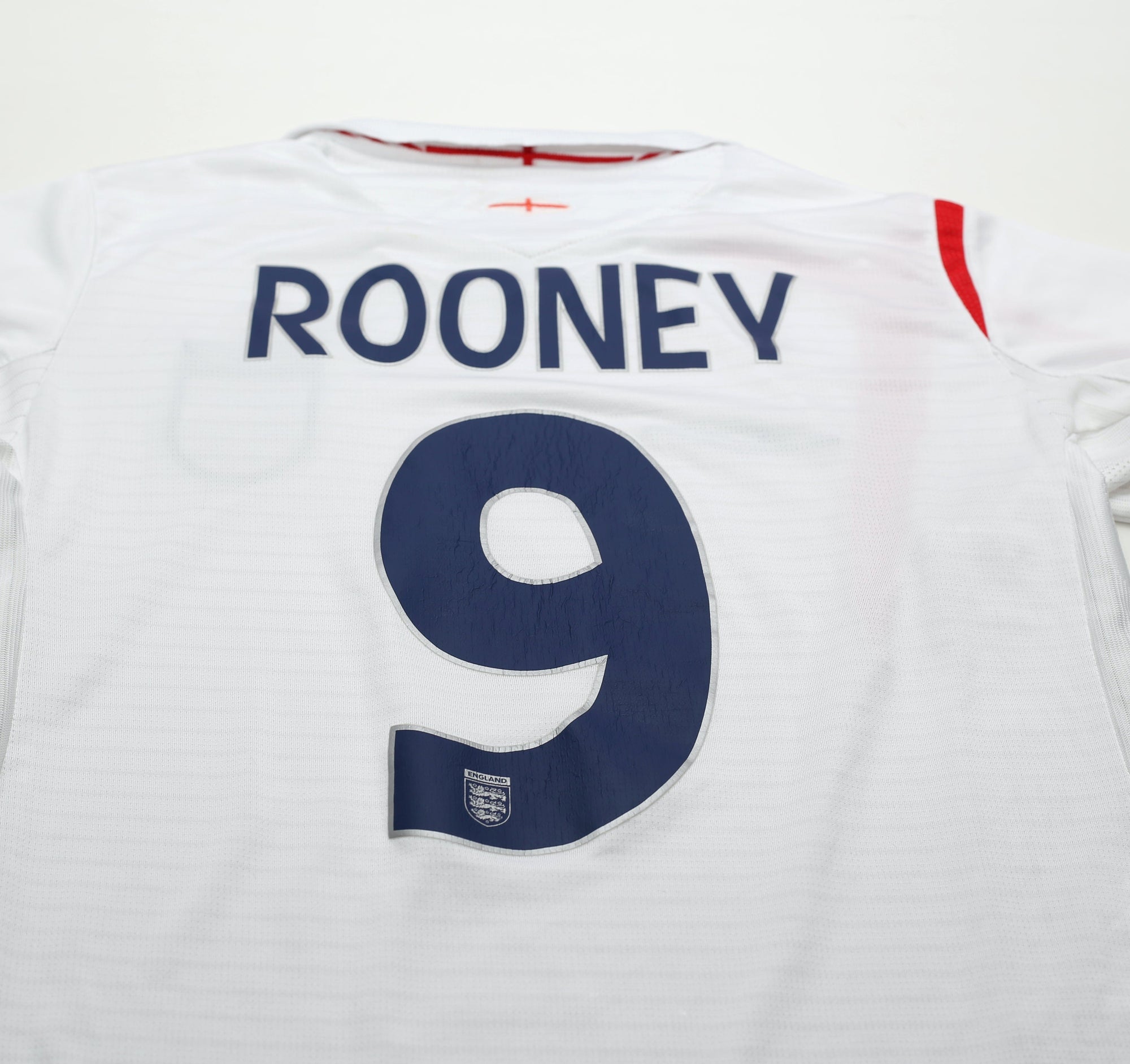 2005/07 ROONEY #9 England Vintage Umbro Home Football Shirt (S) WC 2006