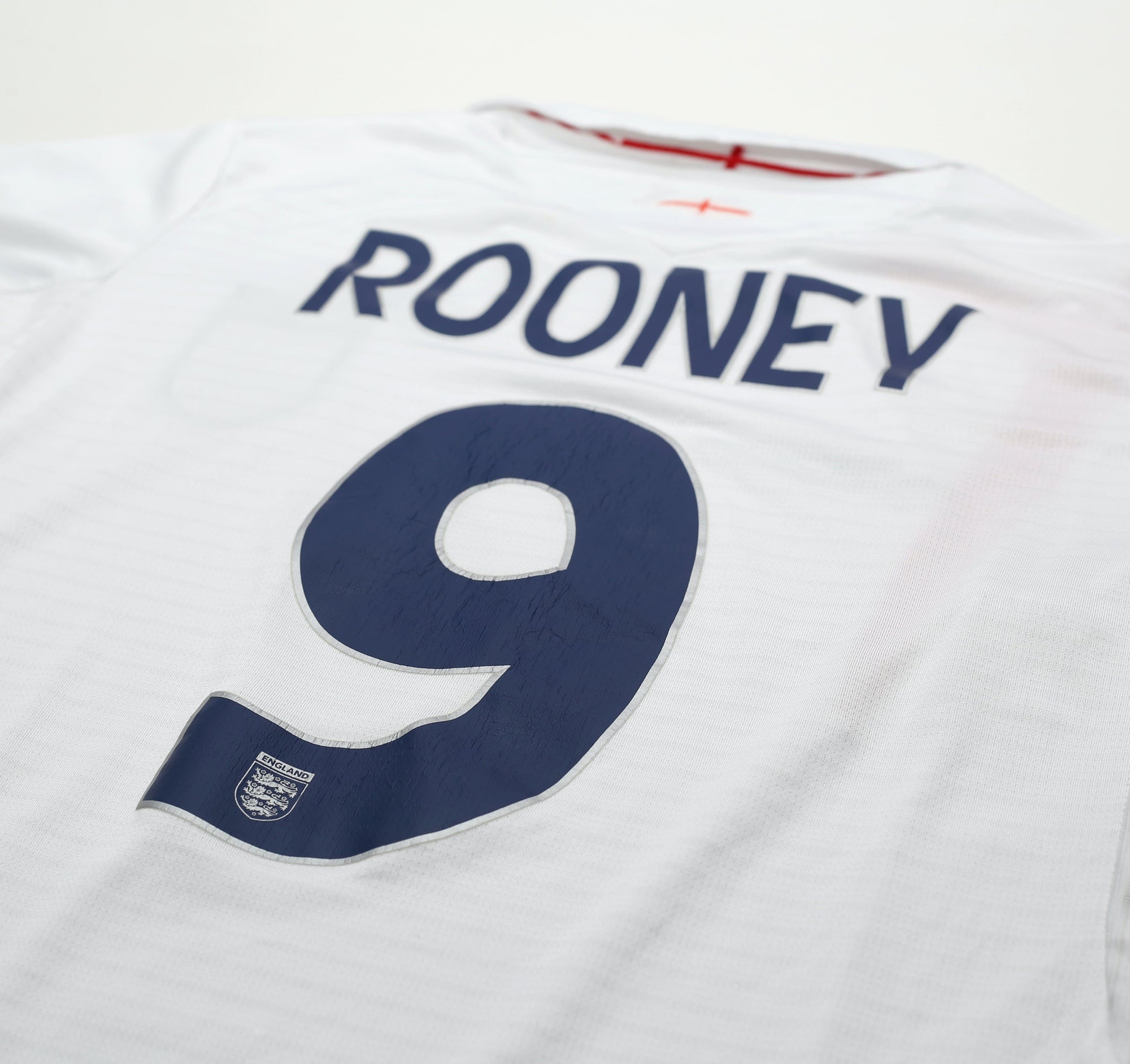 2005/07 ROONEY #9 England Vintage Umbro Home Football Shirt (S) WC 2006