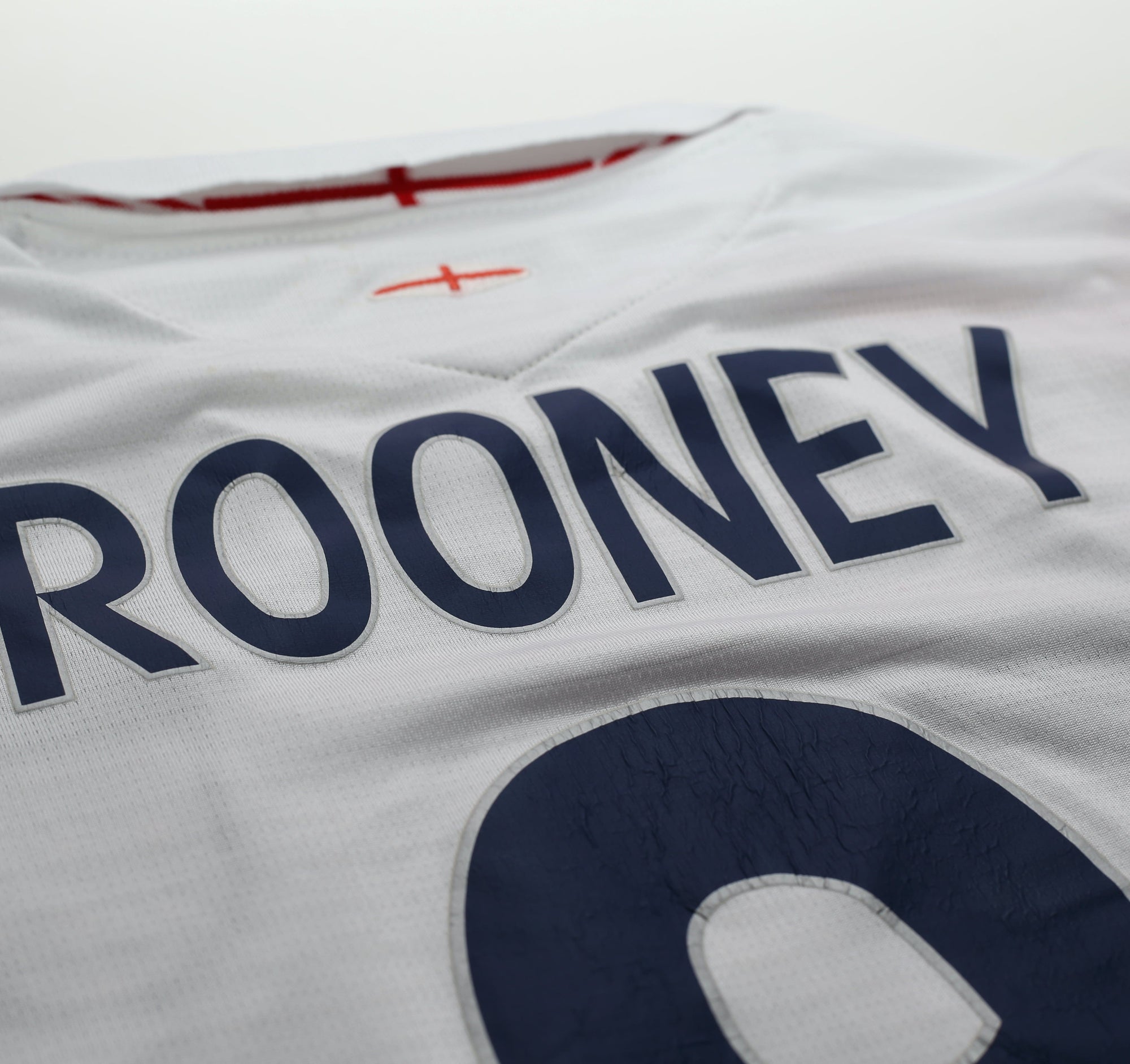 2005/07 ROONEY #9 England Vintage Umbro Home Football Shirt (S) WC 2006