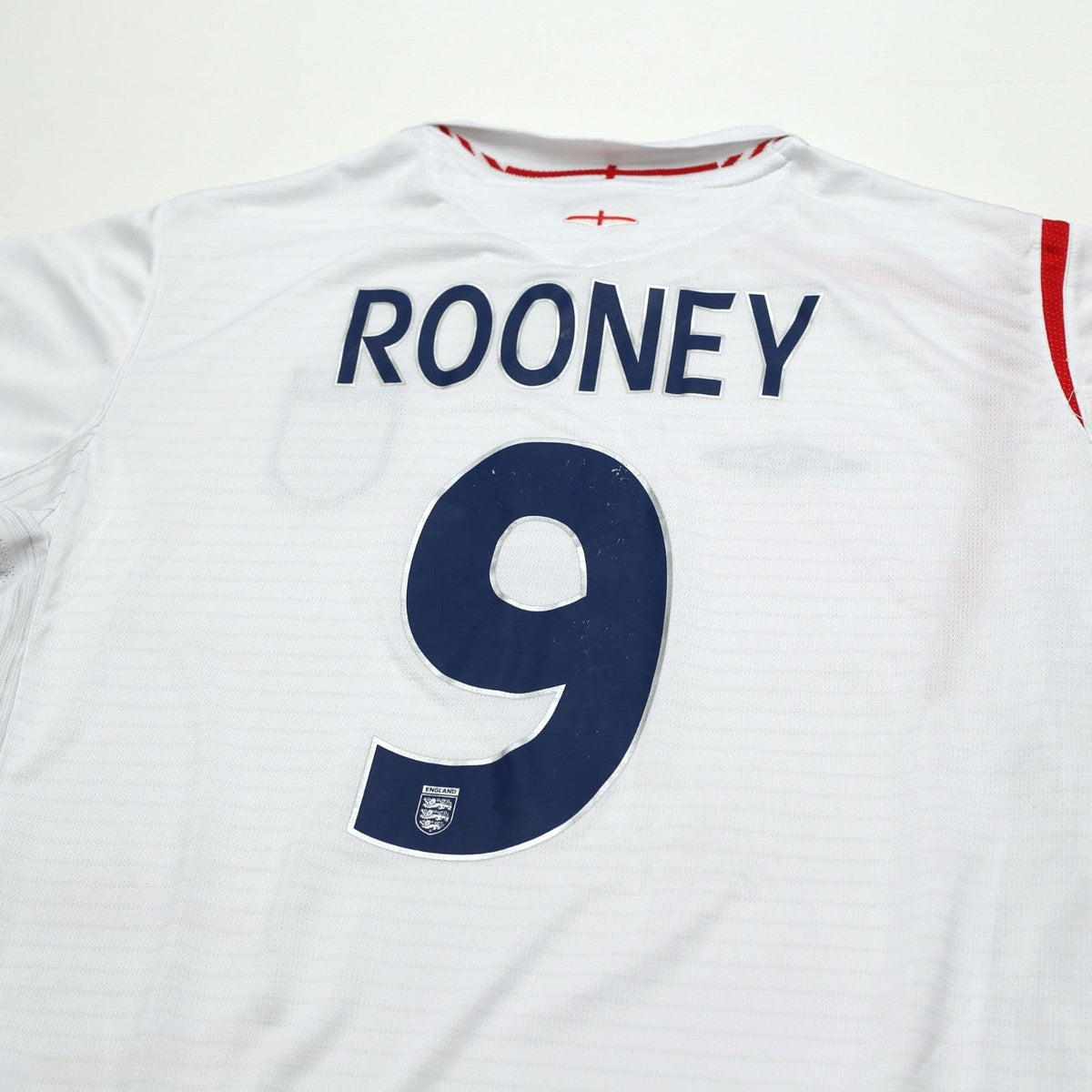 2005/07 Rooney #9 England Vintage Umbro Home Football Shirt (XL) World Cup 2006