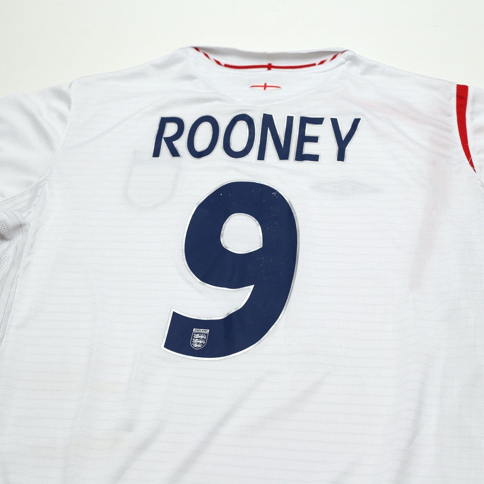 2005/07 Rooney #9 England Vintage Umbro Home Football Shirt (XL) World Cup 2006