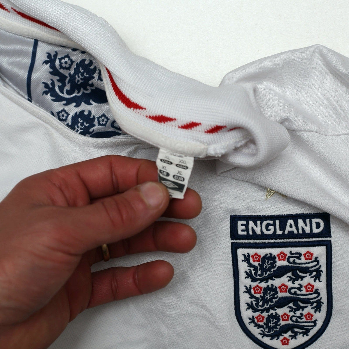 2005/07 Rooney #9 England Vintage Umbro Home Football Shirt (XL) World Cup 2006