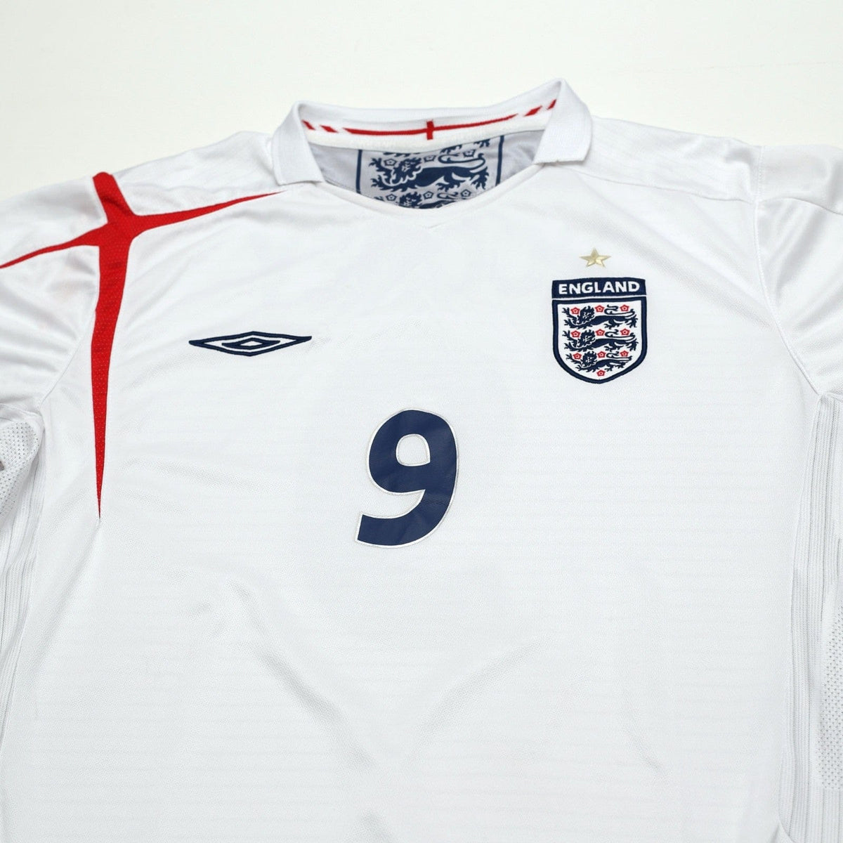 2005/07 Rooney #9 England Vintage Umbro Home Football Shirt (XL) World Cup 2006