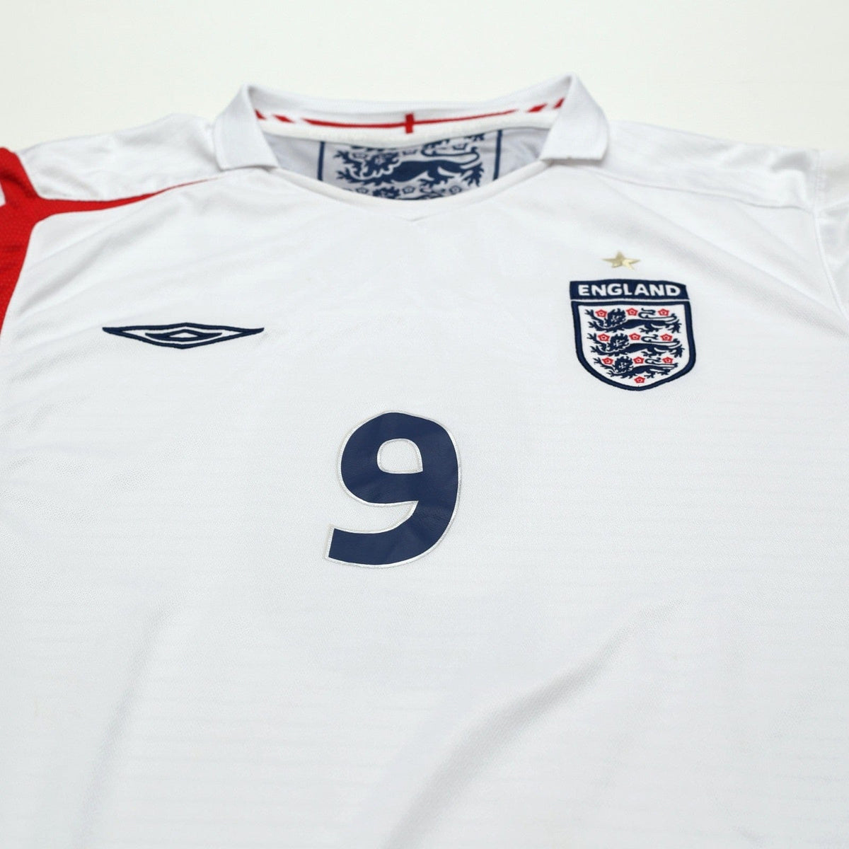 2005/07 Rooney #9 England Vintage Umbro Home Football Shirt (XL) World Cup 2006