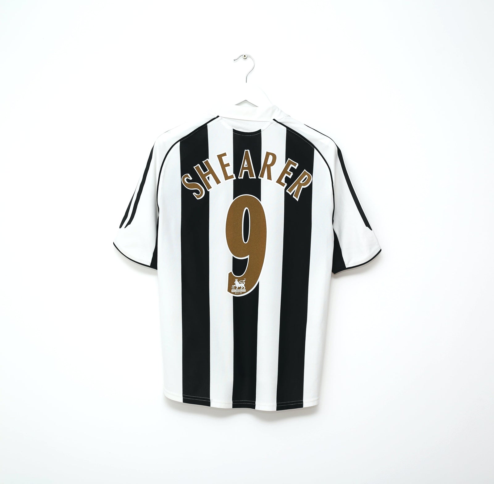 2005/07 SHEARER #9 Newcastle United Vintage adidas Home Football Shirt (S)