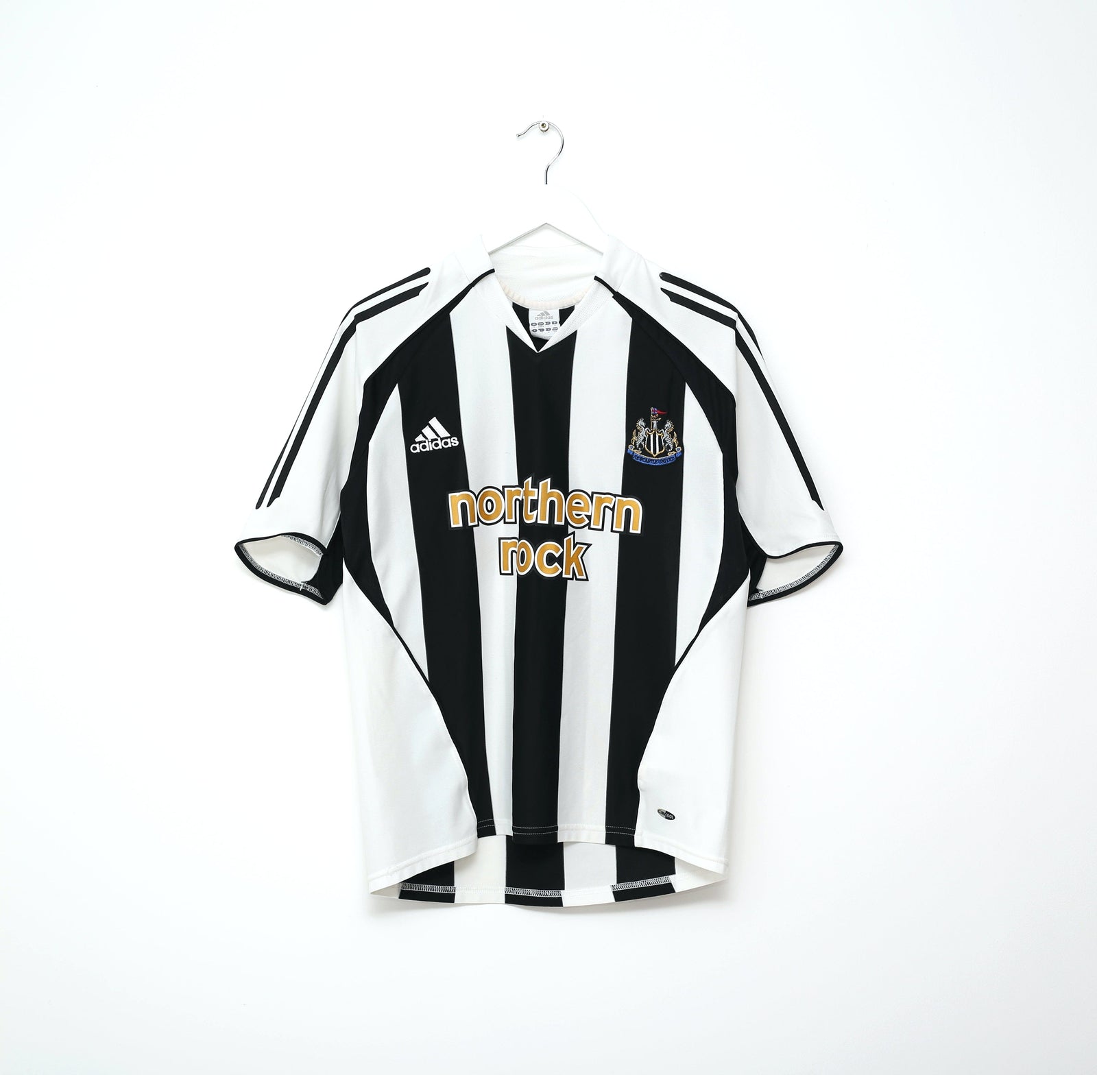 2005/07 SHEARER #9 Newcastle United Vintage adidas Home Football Shirt (S)