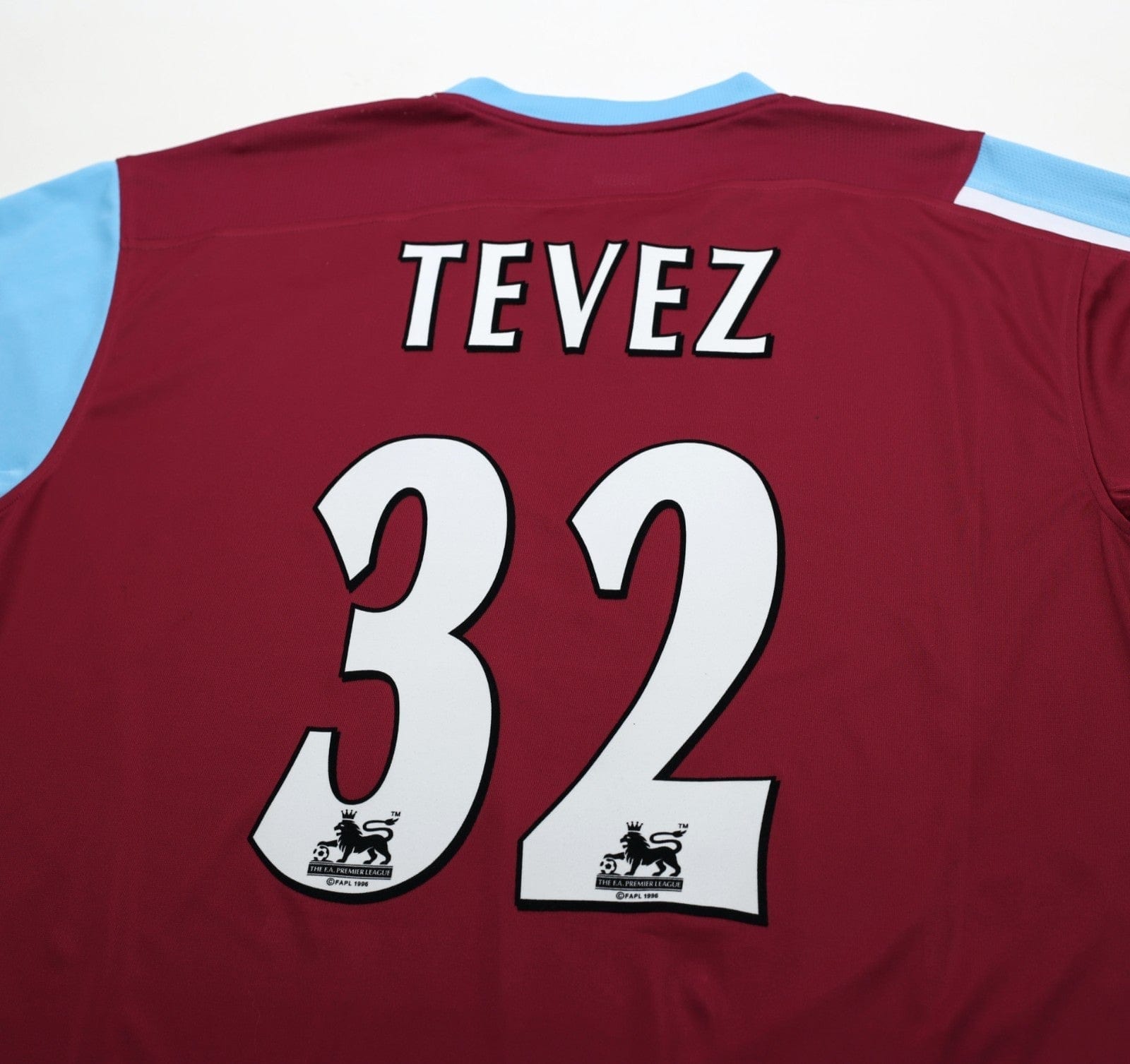 2005/07 TEVEZ #32 West Ham Vintage Reebok Football Shirt (L)