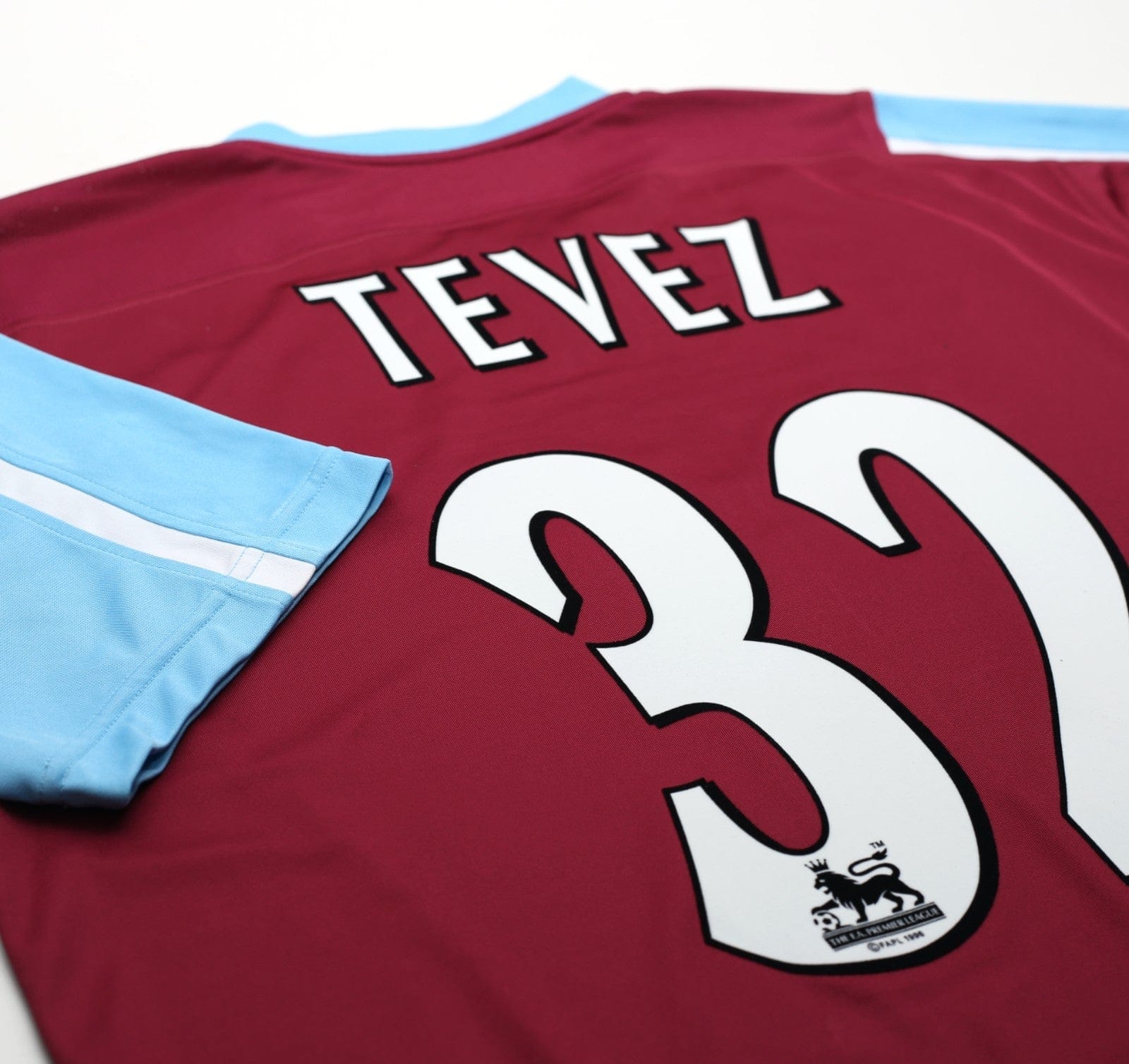2005/07 TEVEZ #32 West Ham Vintage Reebok Football Shirt (L)