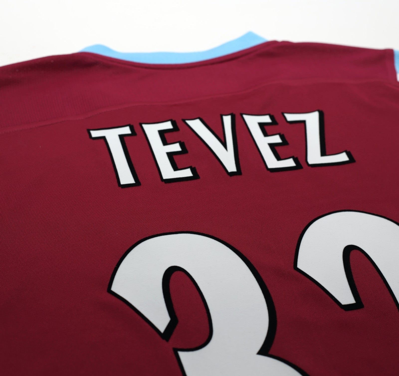 2005/07 TEVEZ #32 West Ham Vintage Reebok Football Shirt (L)