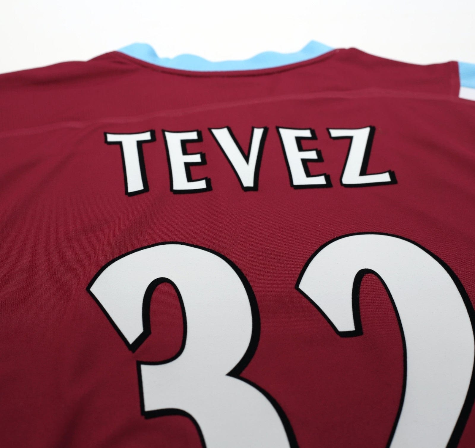 2005/07 TEVEZ #32 West Ham Vintage Reebok Football Shirt (M)