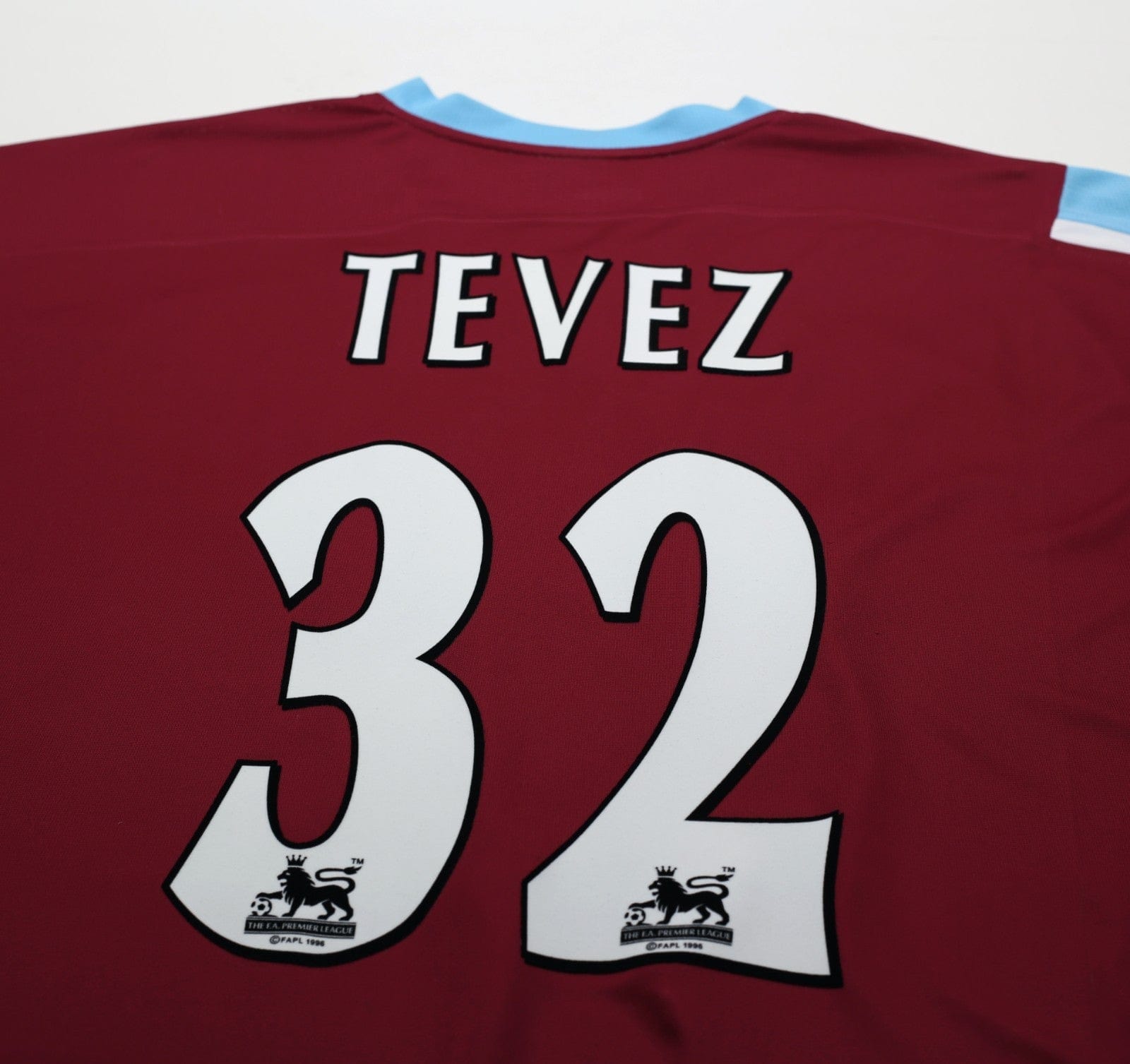 2005/07 TEVEZ #32 West Ham Vintage Reebok Football Shirt (XXL)