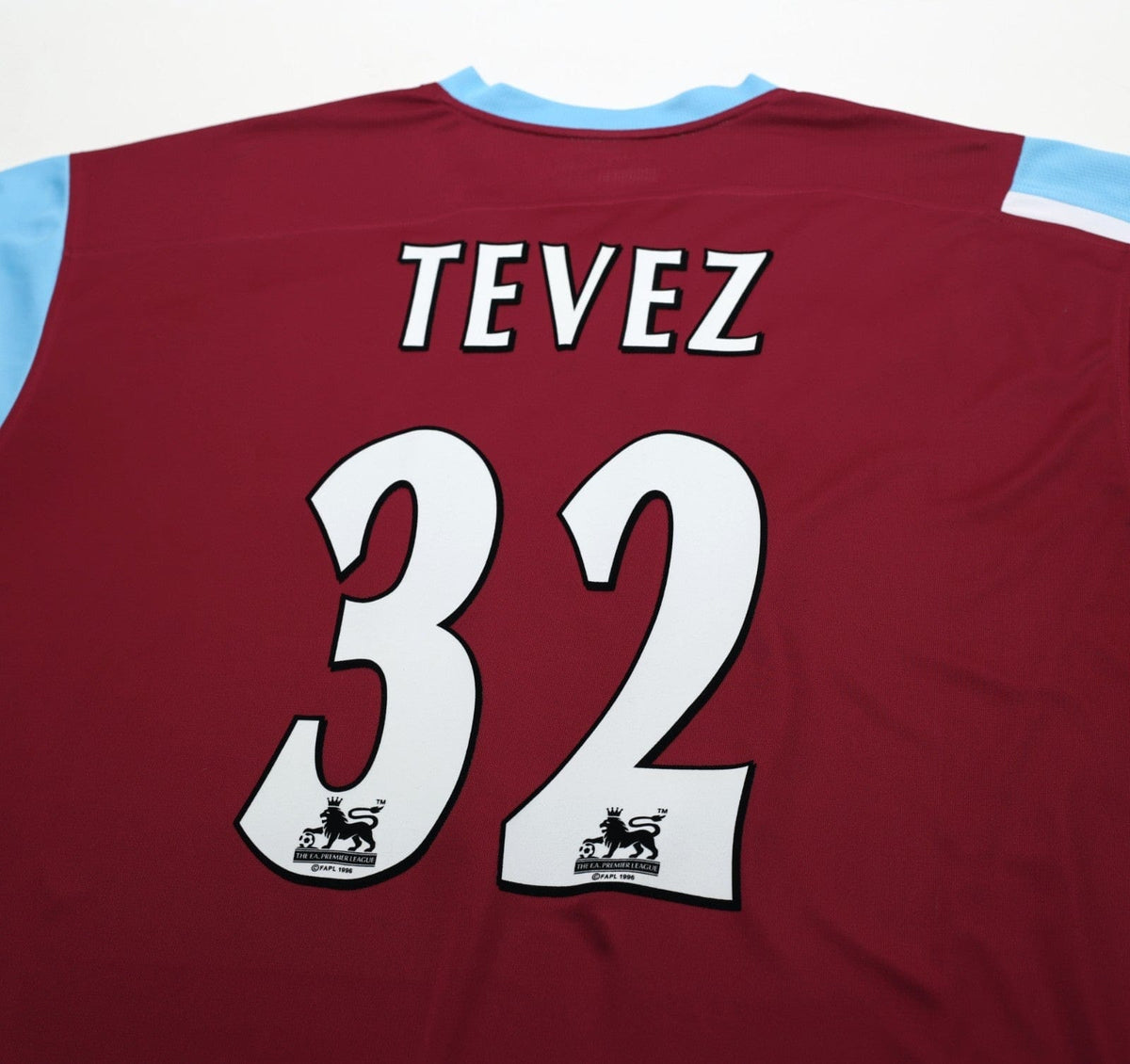 2005/07 TEVEZ #32 West Ham Vintage Reebok Football Shirt (XXL)