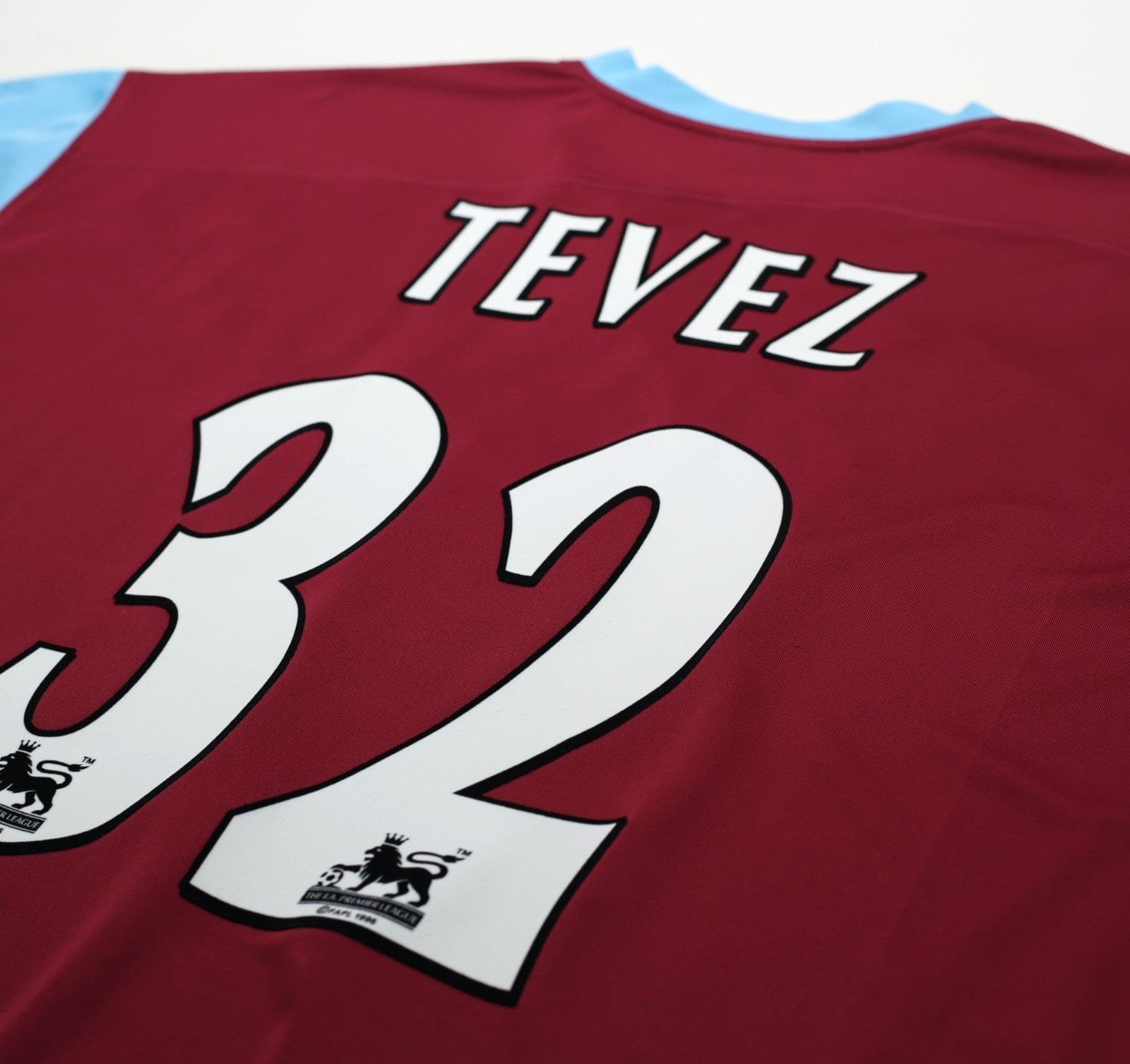 2005/07 TEVEZ #32 West Ham Vintage Reebok Football Shirt (XXL)