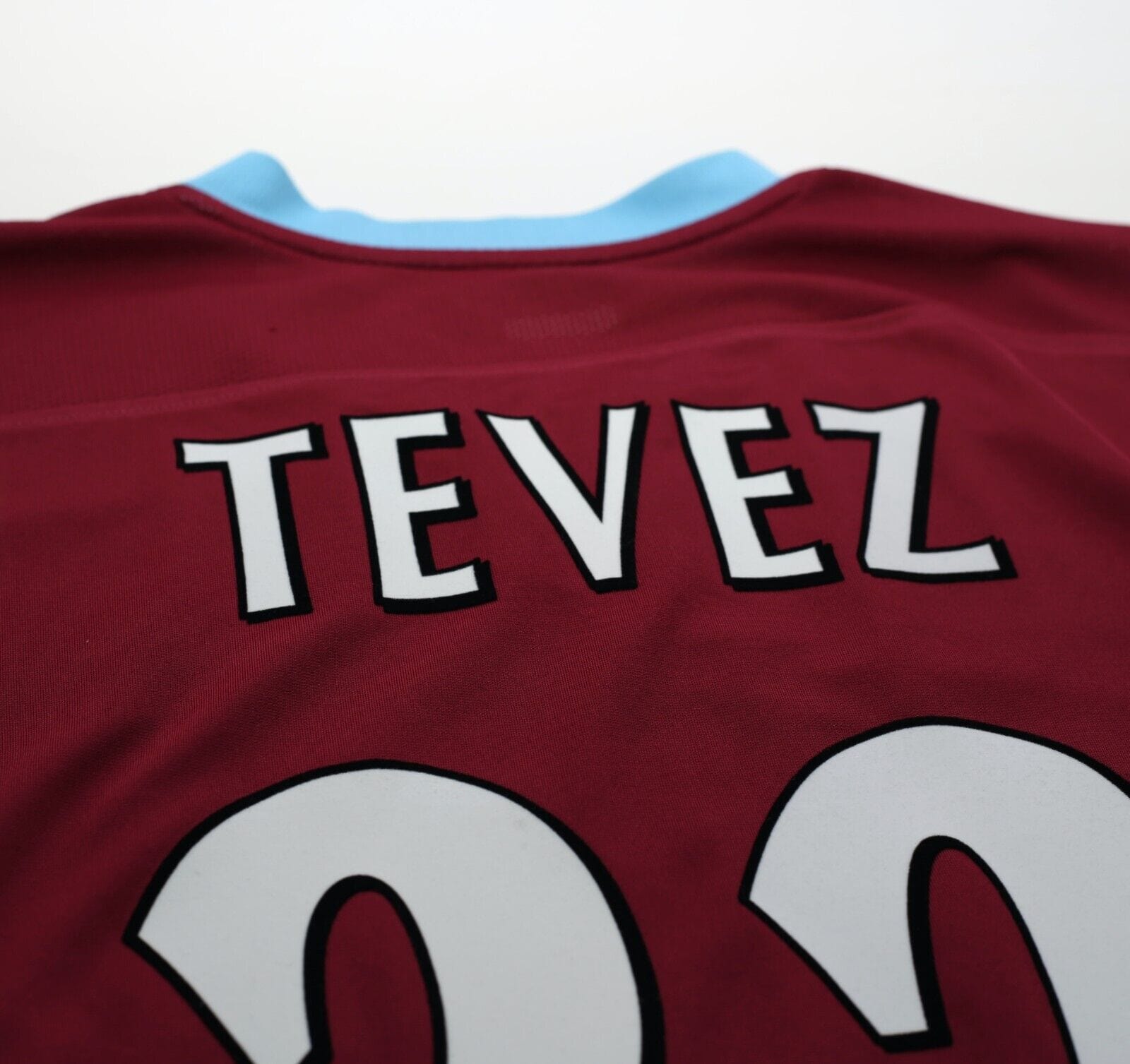 2005/07 TEVEZ #32 West Ham Vintage Reebok Home Football Shirt (XL)