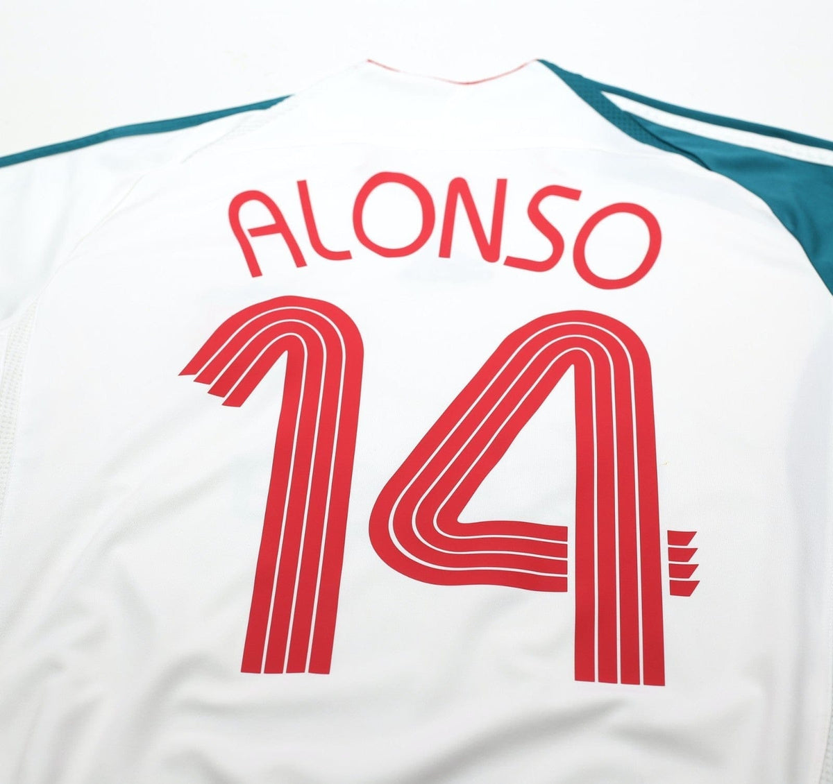 2006/07 ALONSO #14 Liverpool Vintage adidas European Third Football Shirt (M)