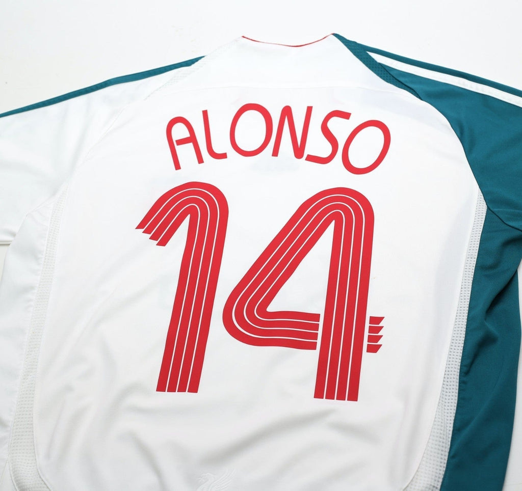 2006/07 ALONSO #14 Liverpool Vintage adidas European Third Football Shirt (M)