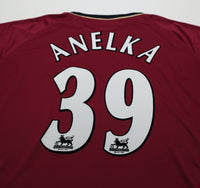 2006/07 ANELKA #39 Bolton Wanderers Vintage Reebok Away Football Shirt (M)