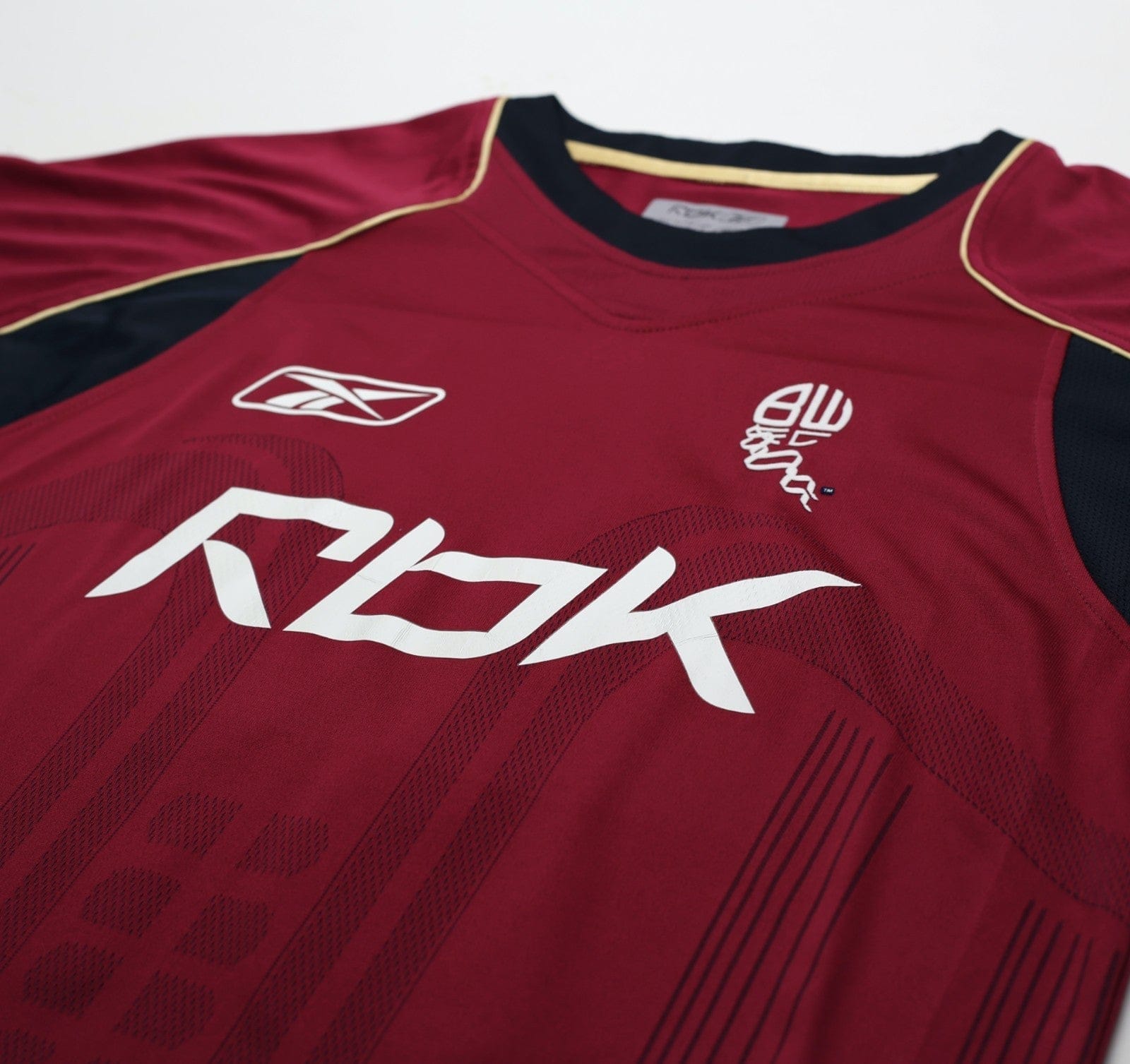 2006/07 ANELKA #39 Bolton Wanderers Vintage Reebok Away Football Shirt (M)