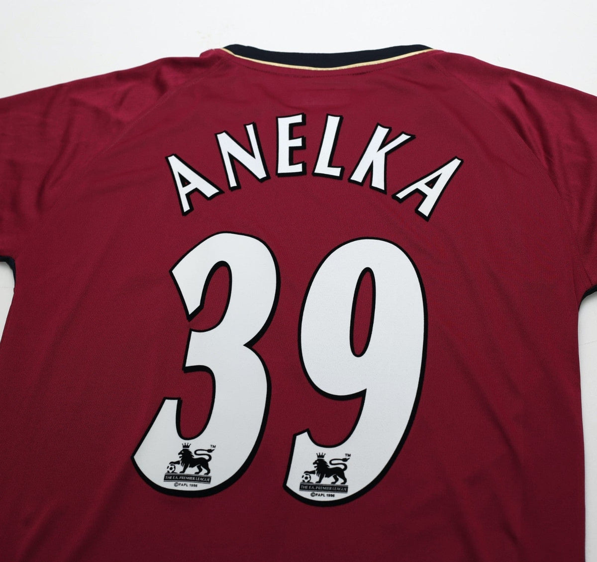 2006/07 ANELKA #39 Bolton Wanderers Vintage Reebok Away Football Shirt (M)