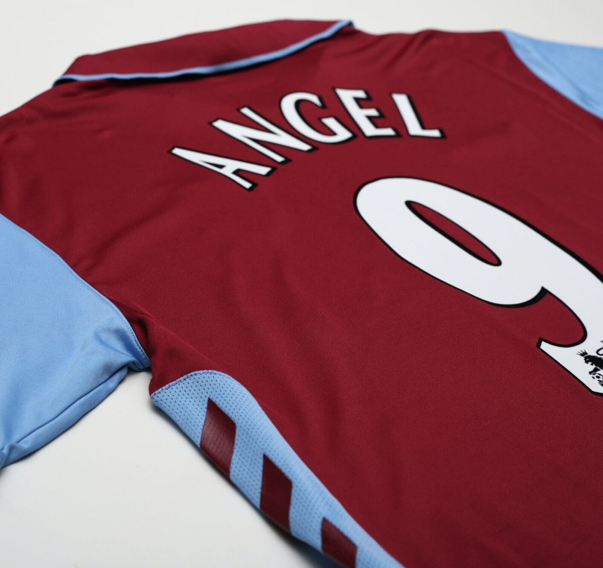 2006/07 ANGEL #9 Aston Villa Vintage Hummel Home Football Shirt (S/M)