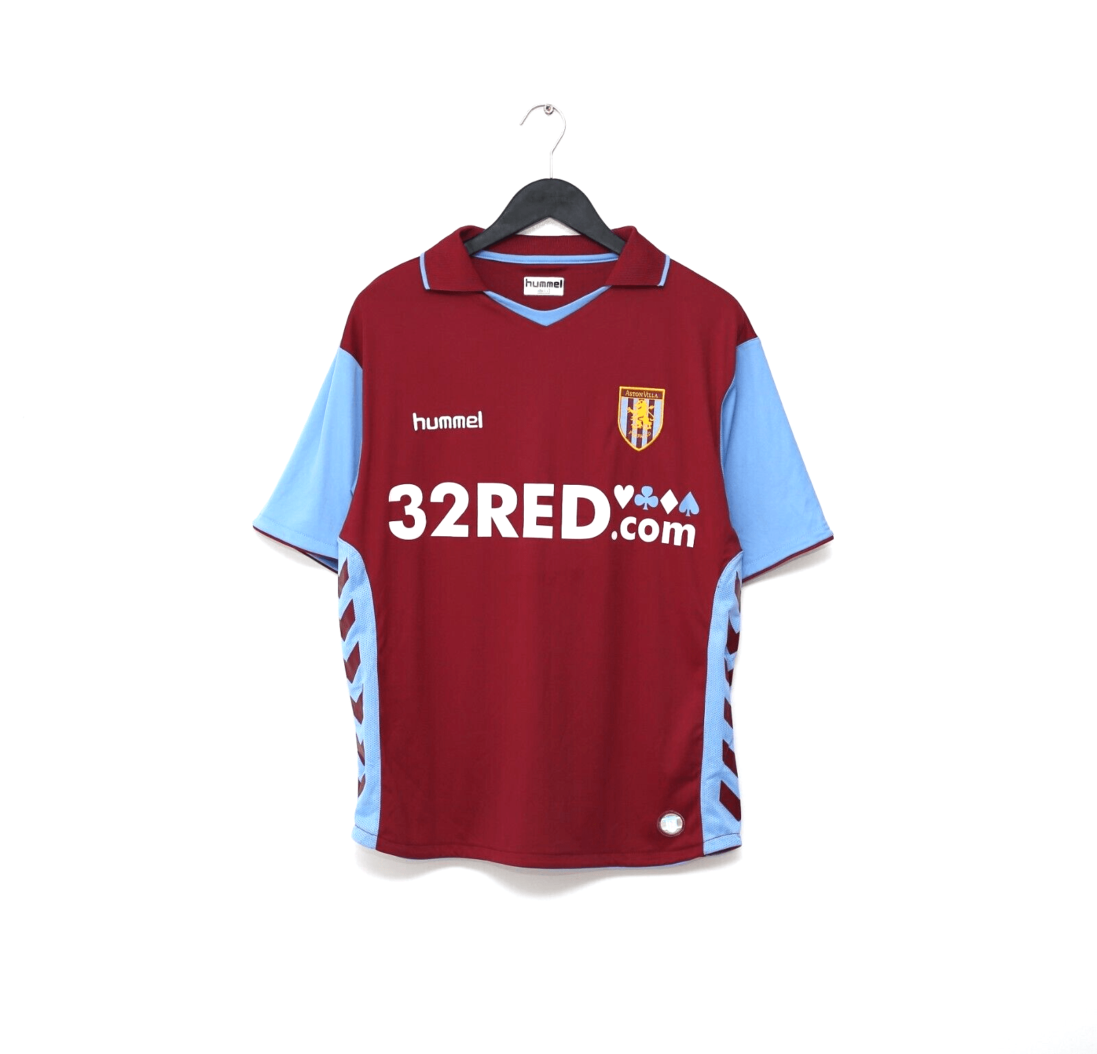 2006/07 ANGEL #9 Aston Villa Vintage Hummel Home Football Shirt (S/M)