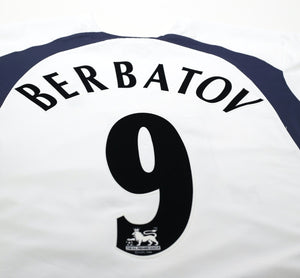 2006/07 BERBATOV #9 Tottenham Hotspur Vintage PUMA Home Football Shirt (M)