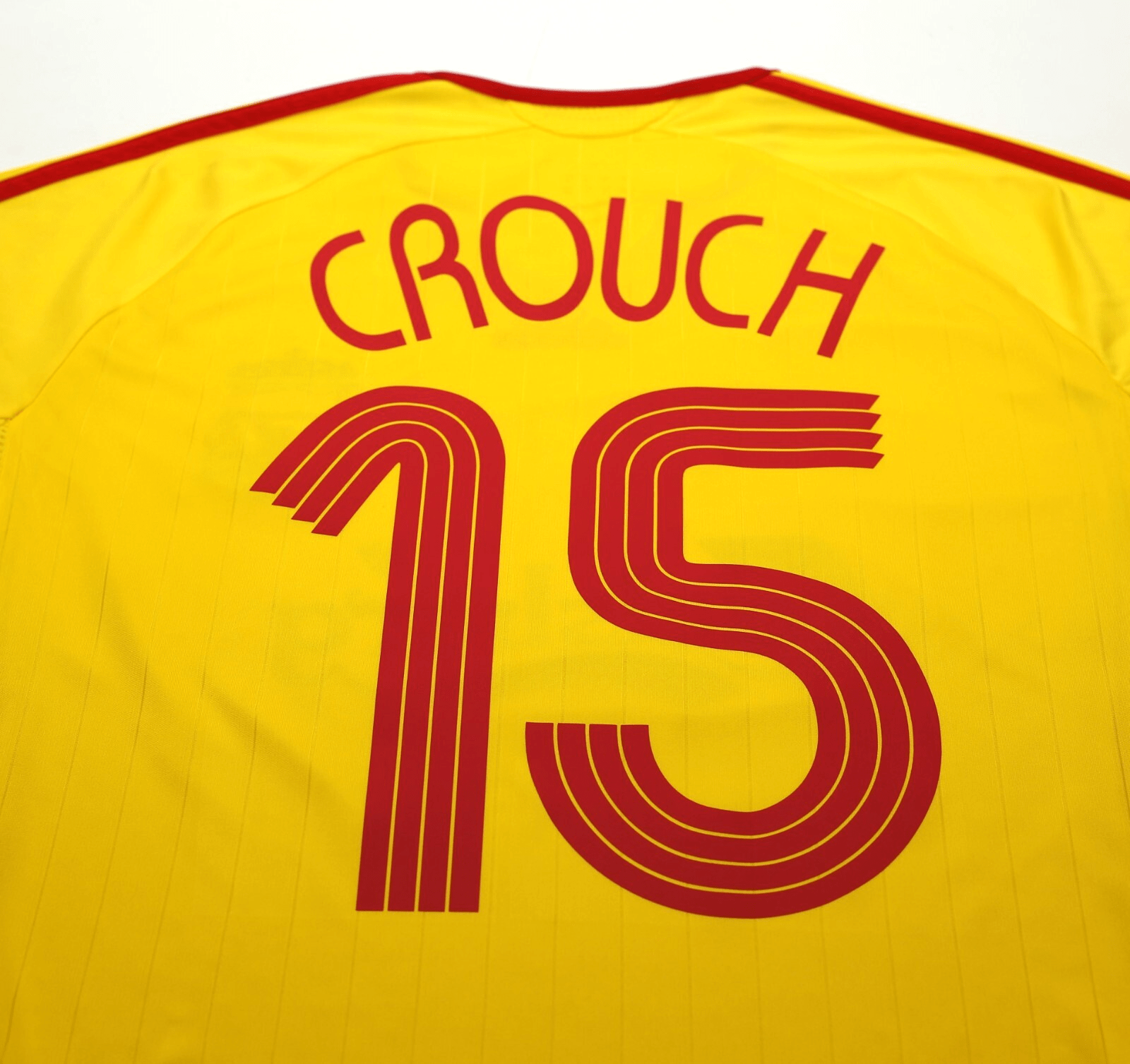 2006/07 CROUCH #15 Liverpool Vintage adidas European Away Football Shirt (M)