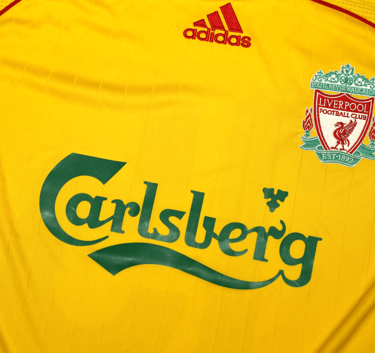 2006/07 CROUCH #15 Liverpool Vintage adidas European Away Football Shirt (M)