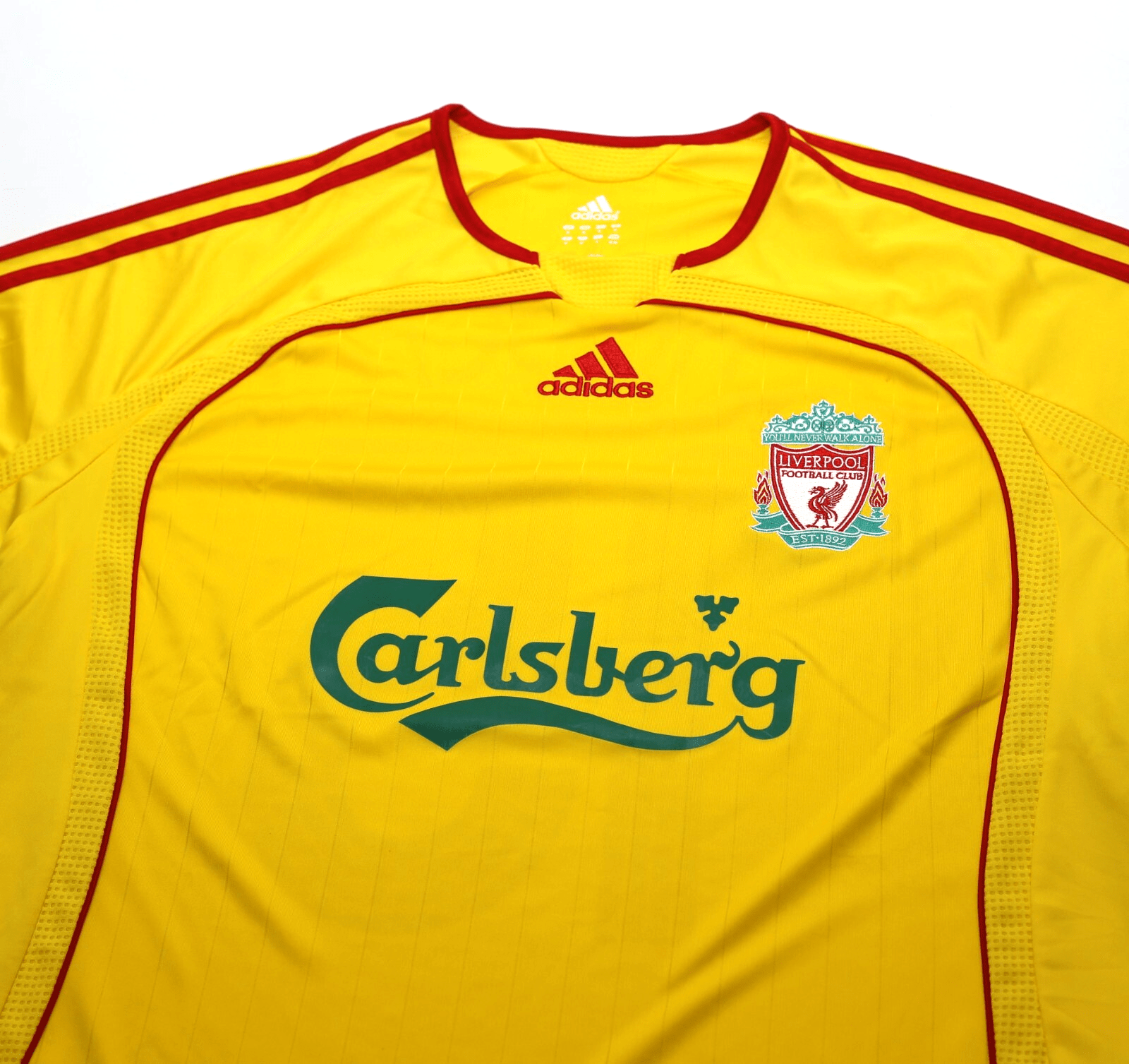 2006/07 CROUCH #15 Liverpool Vintage adidas European Away Football Shirt (M)