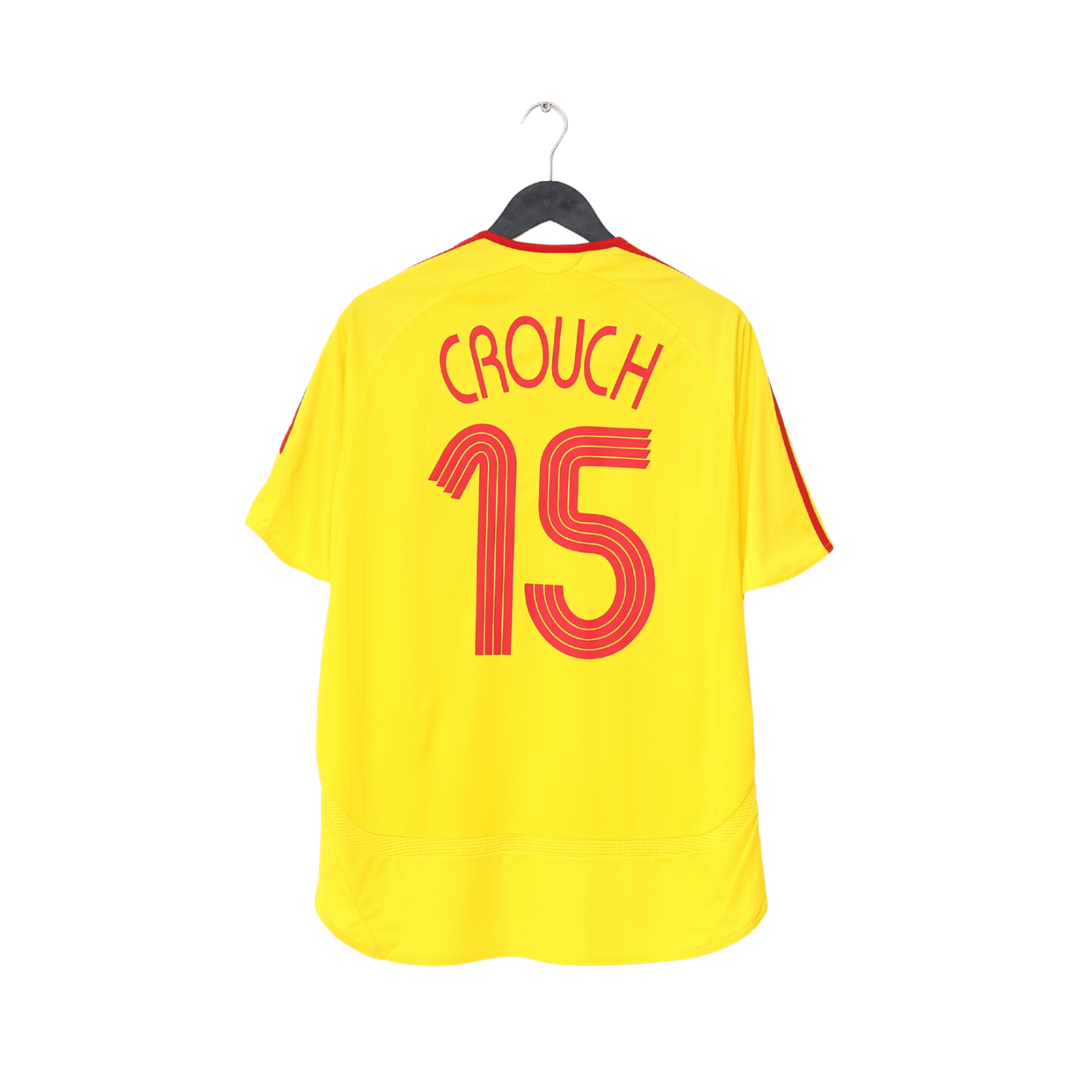 2006/07 CROUCH #15 Liverpool Vintage adidas European Away Football Shirt (M)