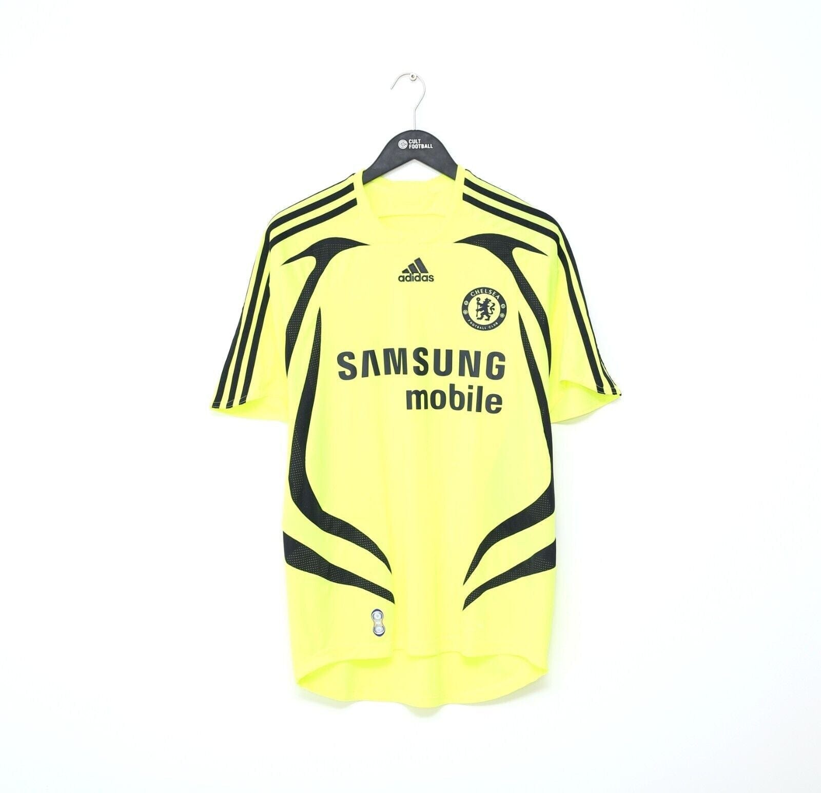 2006/07 DROGBA #11 Chelsea Vintage adidas UCL Away Football Shirt Jersey (M)